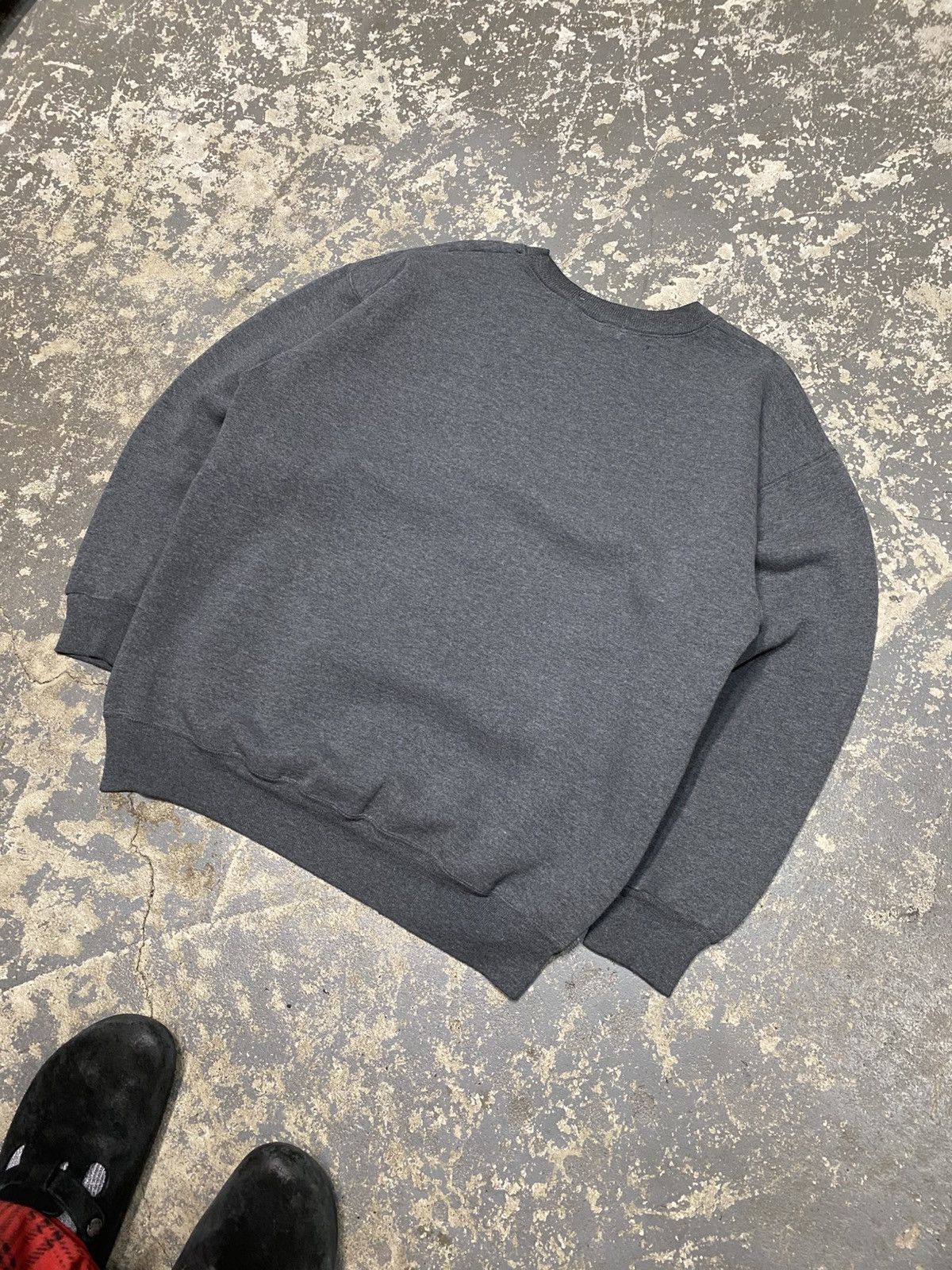 Vintage Vintage Spalding Faded Black/Grey Blank Pullover Crewneck Size US L / EU 52-54 / 3 - 9 Thumbnail