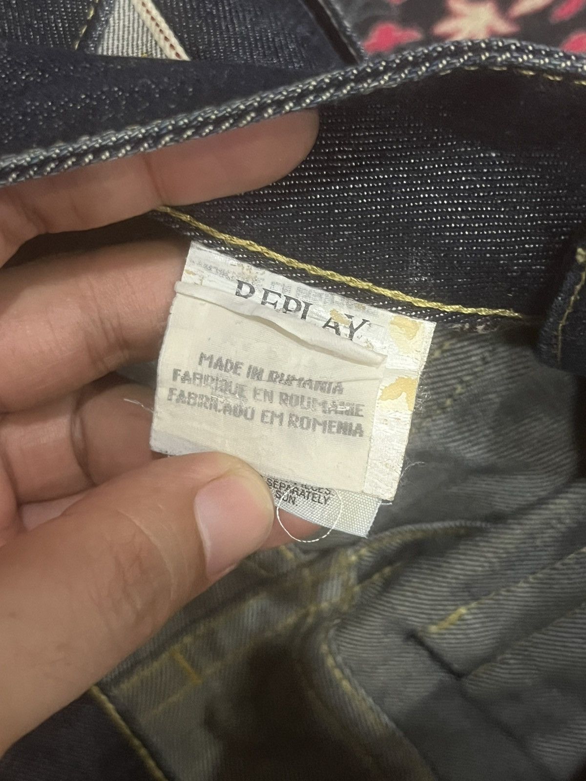 Replay Vintage Replay Dark Blue Faded Washed Frayed Leg Flare Jeans Size 26" / US 2 / IT 38 - 18 Thumbnail