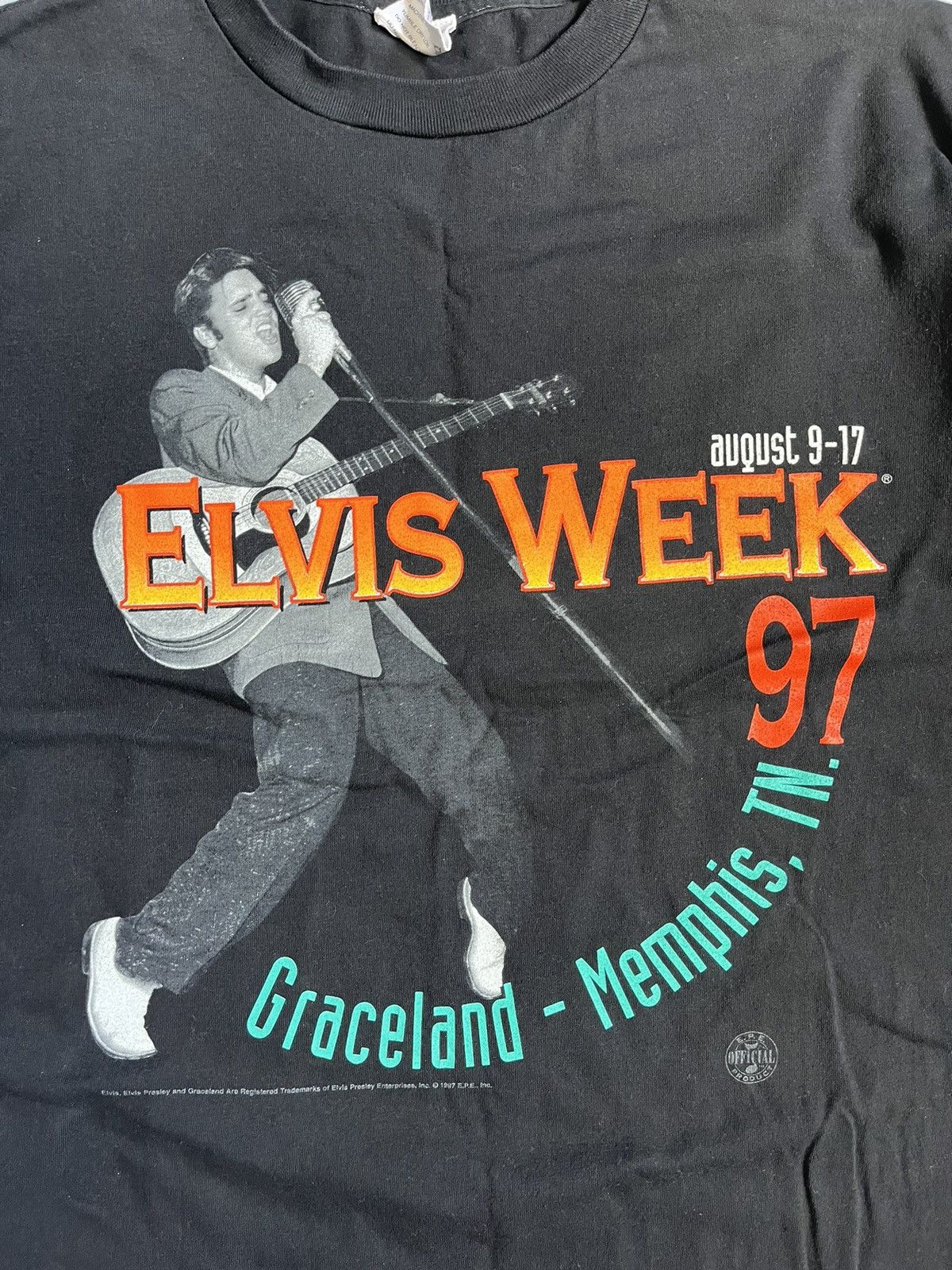 Other Vintage 90s Elvis Presley Week 1997 Single Stitch T-shirt Size US L / EU 52-54 / 3 - 4 Thumbnail