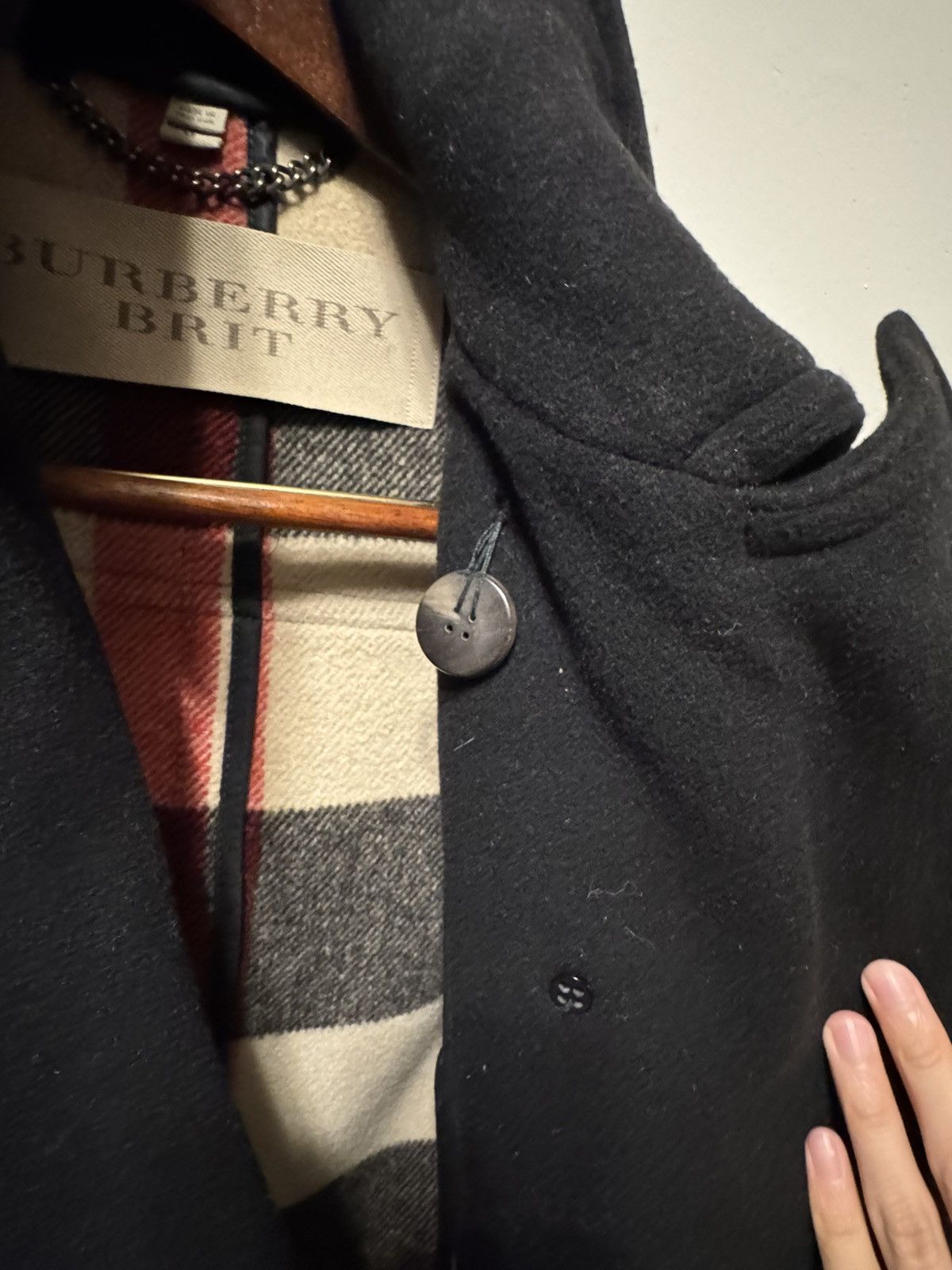 Burberry Burberry Brit Wool Peacoat Size US M / EU 48-50 / 2 - 4 Thumbnail
