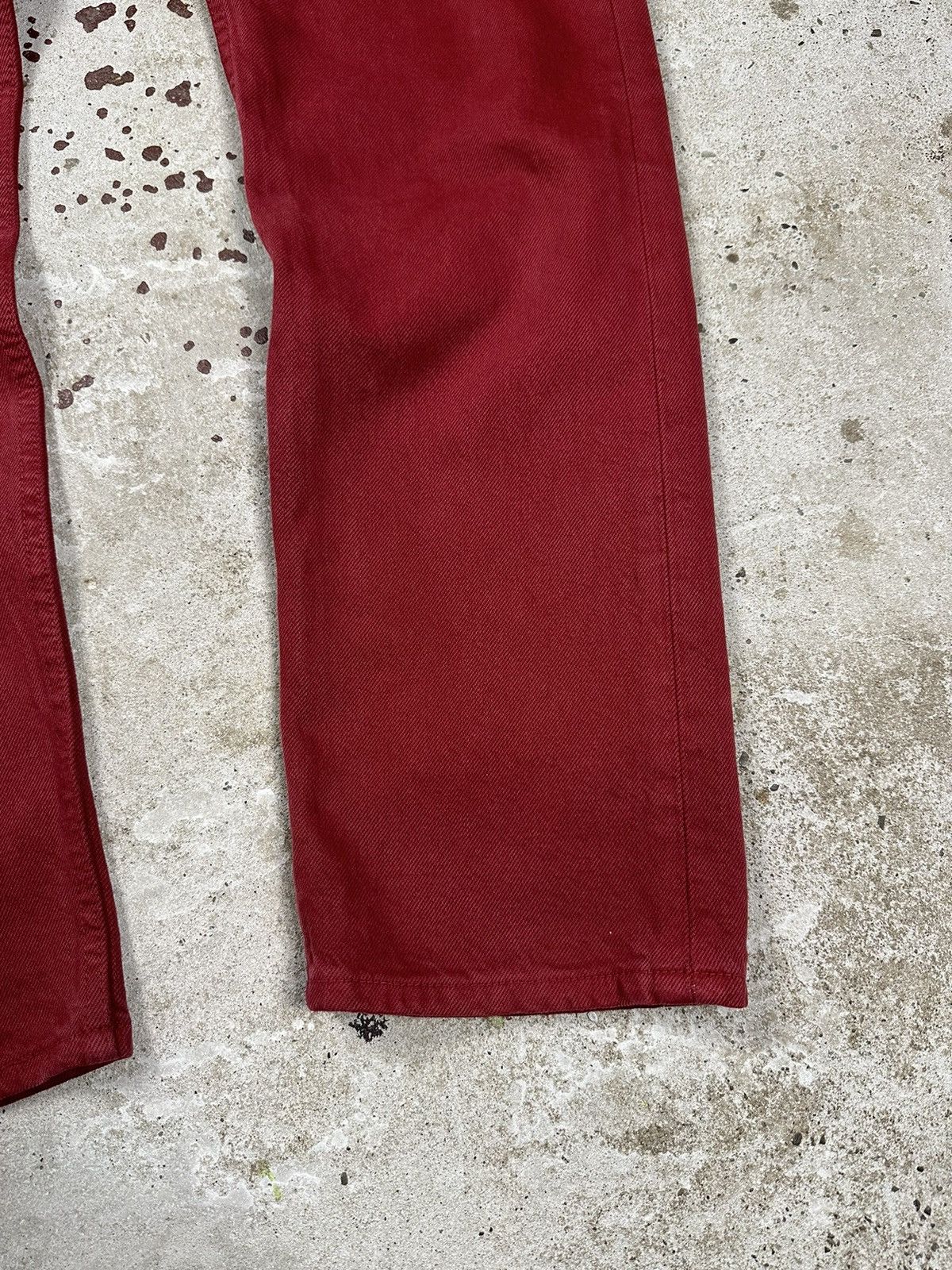 Levi's × Vintage Vintage 1996 Levi’s 501 Red Denim Pants Jeans Size US 30 / EU 46 - 3 Thumbnail