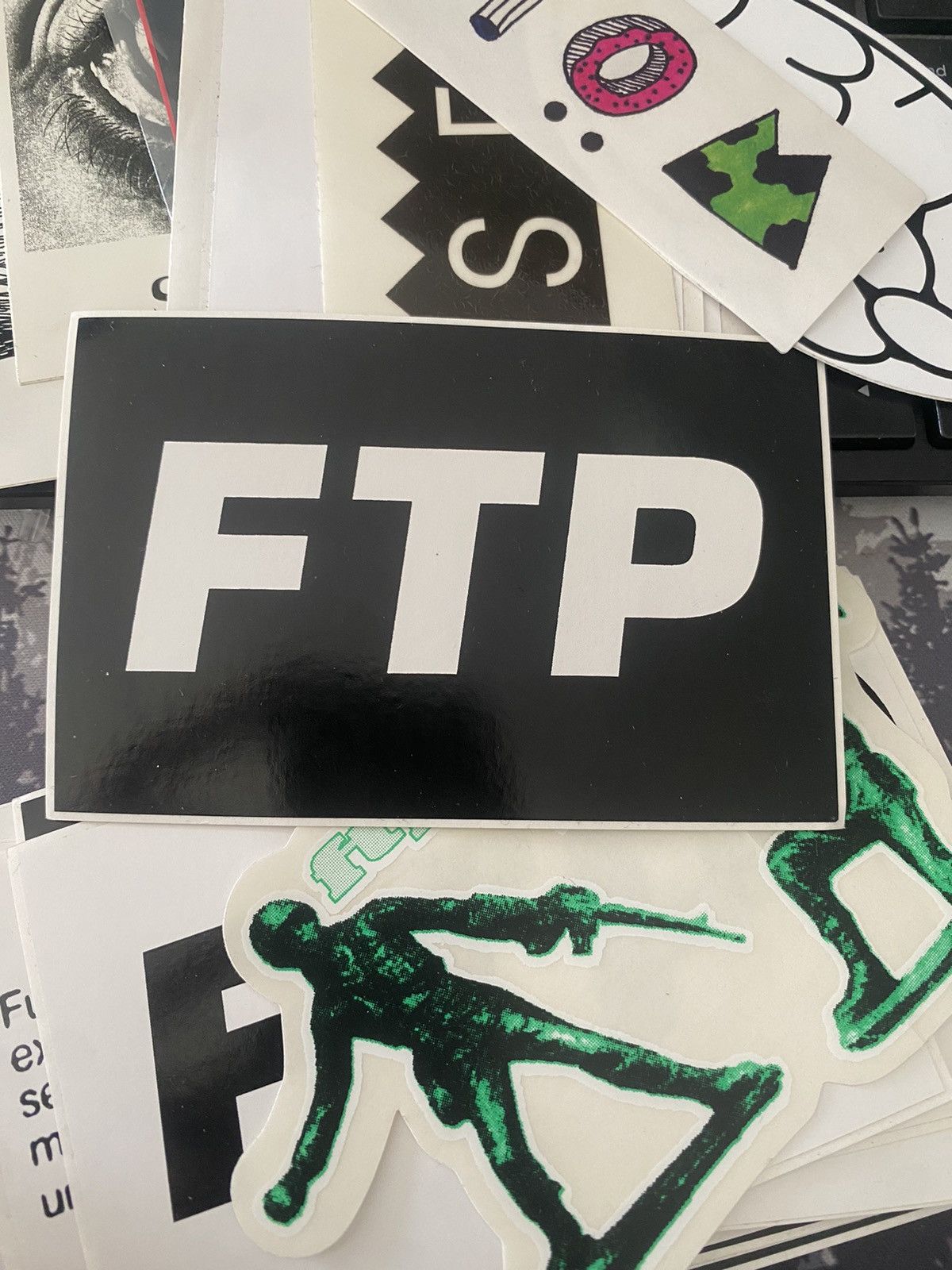 Fuck The Population FTP logo sticker Size ONE SIZE - 1 Preview