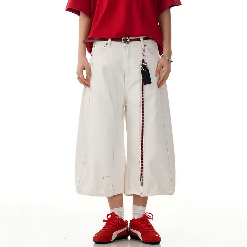 Other Streetwear Casual Straight Wide Leg High Street Shorts Size US 31 - 7 Thumbnail