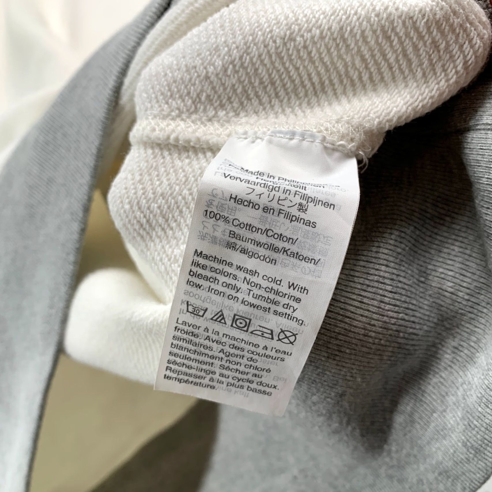 J.Crew J.CREW Fleece Crewneck Sweatshirt Mens L White Gray Retro Fleece Sweatshirt Mens Large White Gray Retro Fleece Size US L / EU 52-54 / 3 - 5 Thumbnail