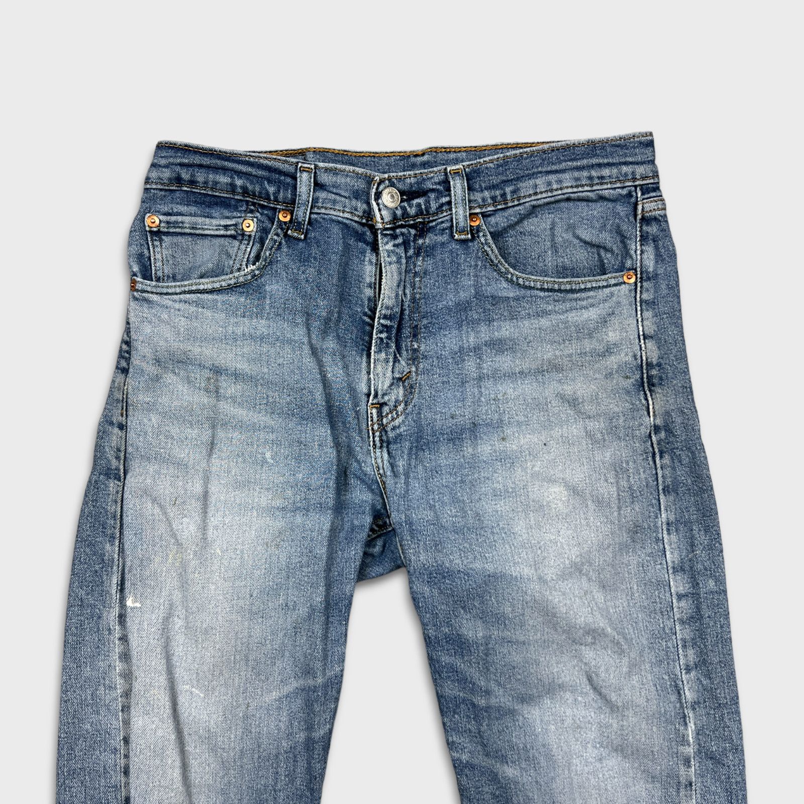 Levi's × Vintage Levi's 505 Jeans 32x30 Regular Fit Distressed Denim Pants Size US 32 / EU 48 - 2 Thumbnail