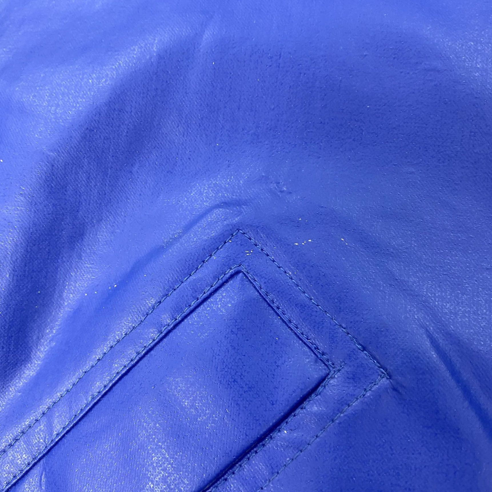 Vintage VINTAGE Woolrich Rain Coat Jacket Mens Medium Blue PVC Snap Zip Lined Casual Size US M / EU 48-50 / 2 - 7 Thumbnail