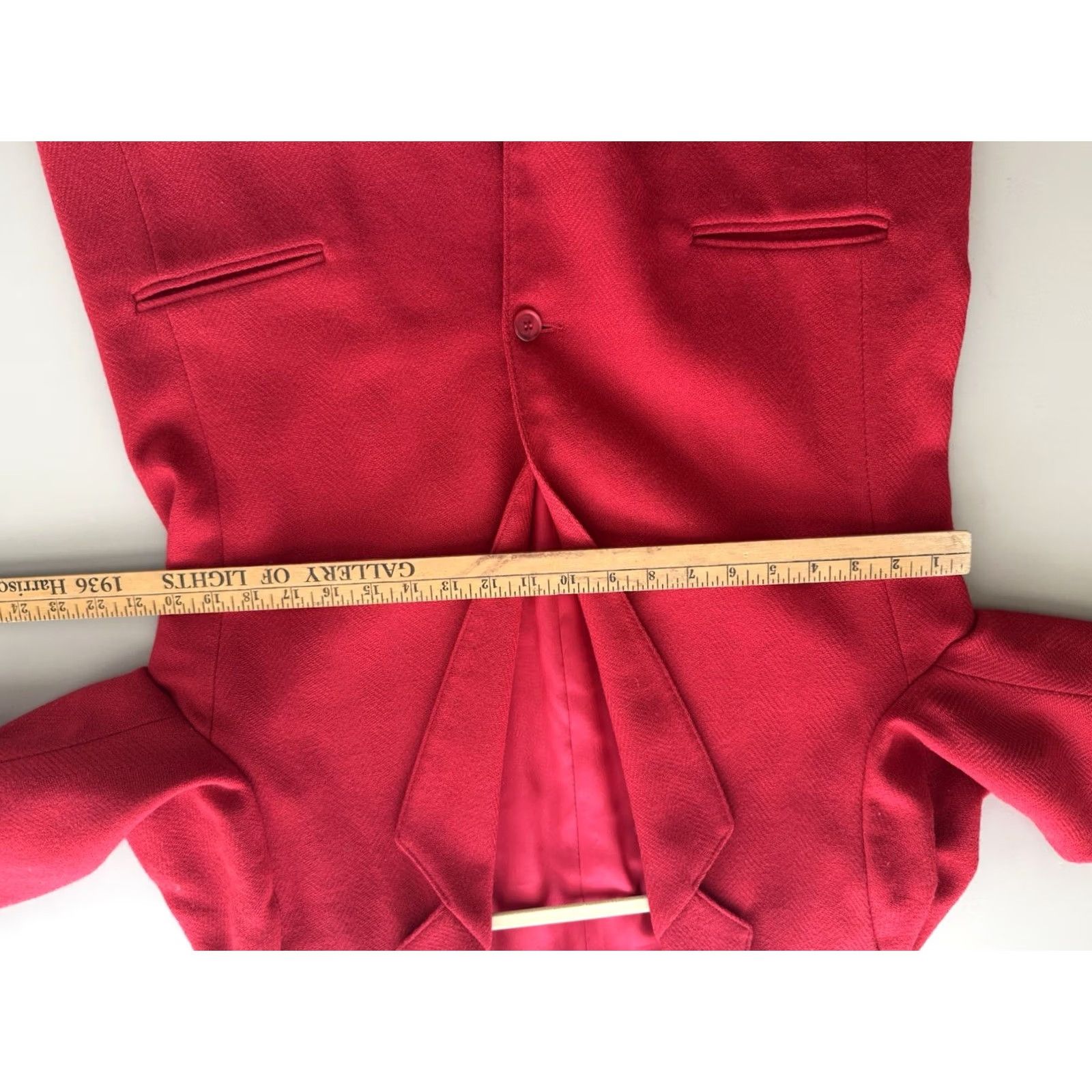 Vintage VINTAGE Alfred Dunner Red Blazer Jacket Size 16 Large Classic Wool 1990s Y2K Women Size XXL / US 16-18 / IT 52-54 - 5 Thumbnail