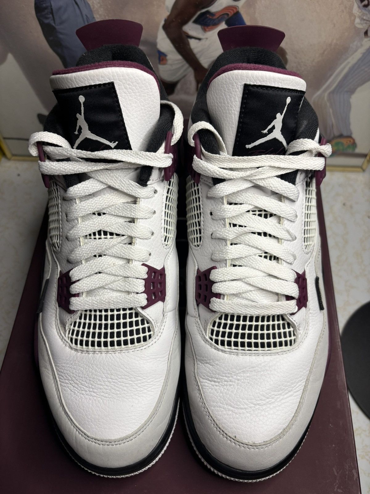 Jordan Brand Jordan Retro 4 “PSG” Size US 9.5 / EU 42-43 - 2 Thumbnail