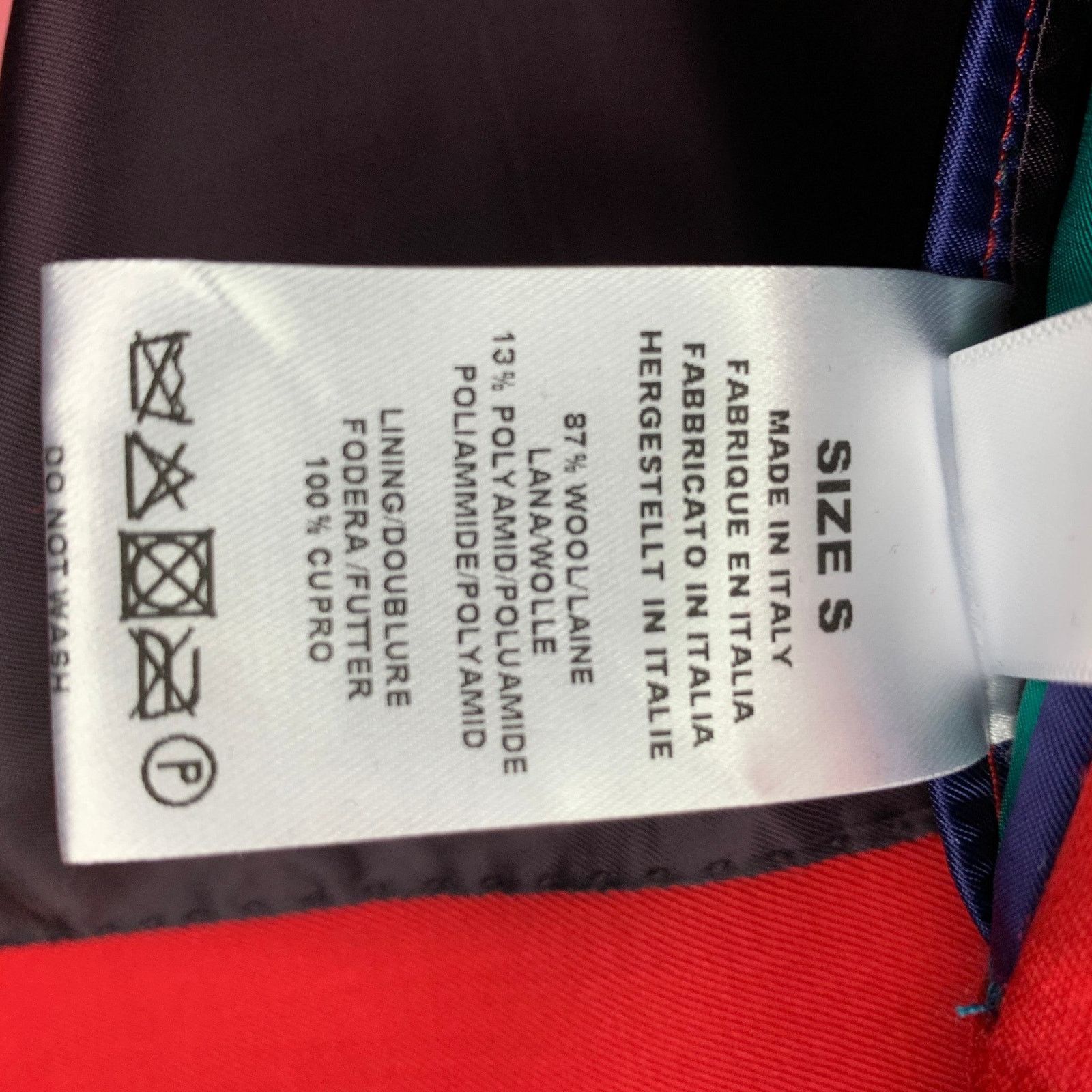 Paul Smith PAUL SMITH Size S Red Wool Polyamide Hidden Placket Coat Size US S / EU 44-46 / 1 - 6 Thumbnail