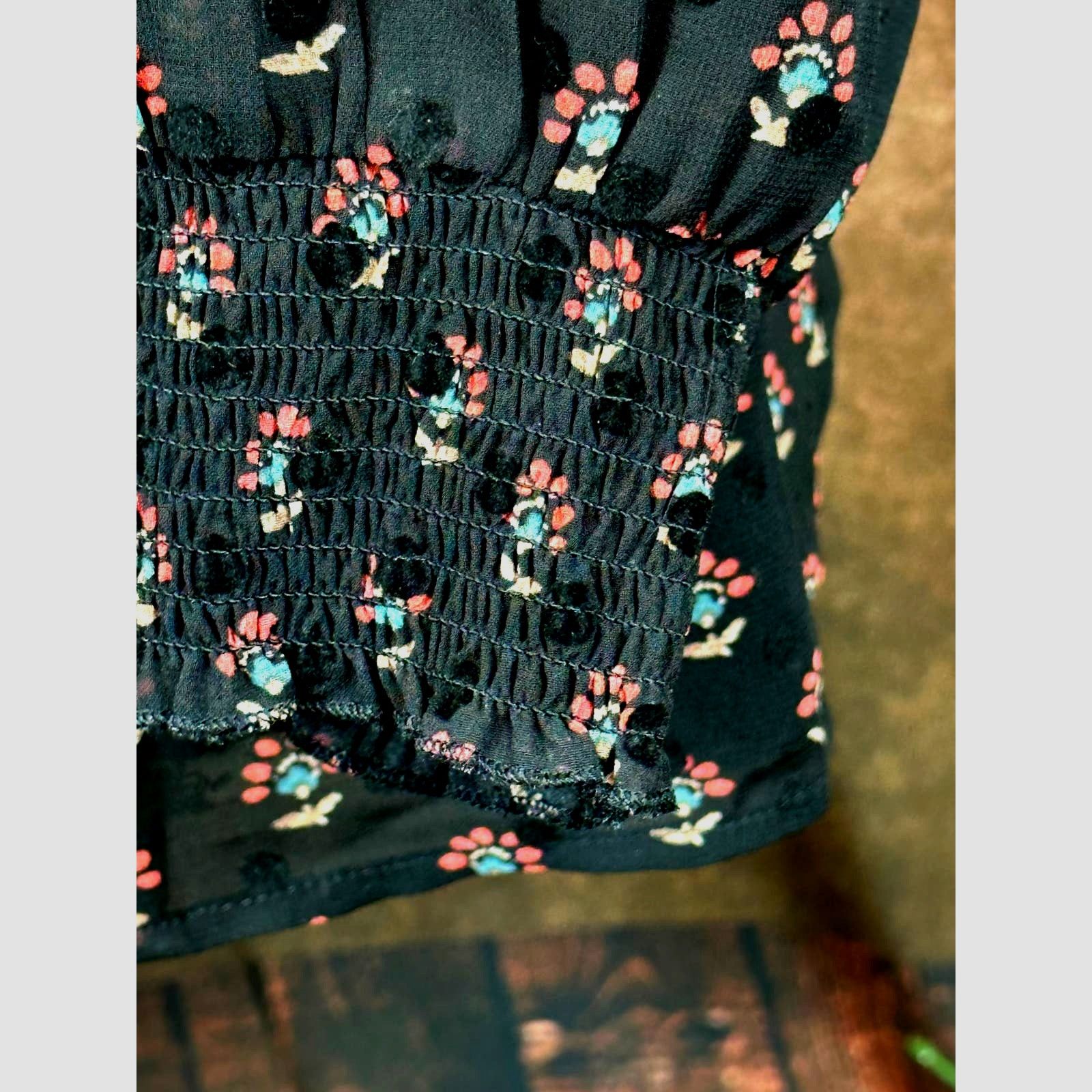 Other Les Serein Collared Long Sleeve Blouse Black Print size M Size M / US 6-8 / IT 42-44 - 6 Thumbnail