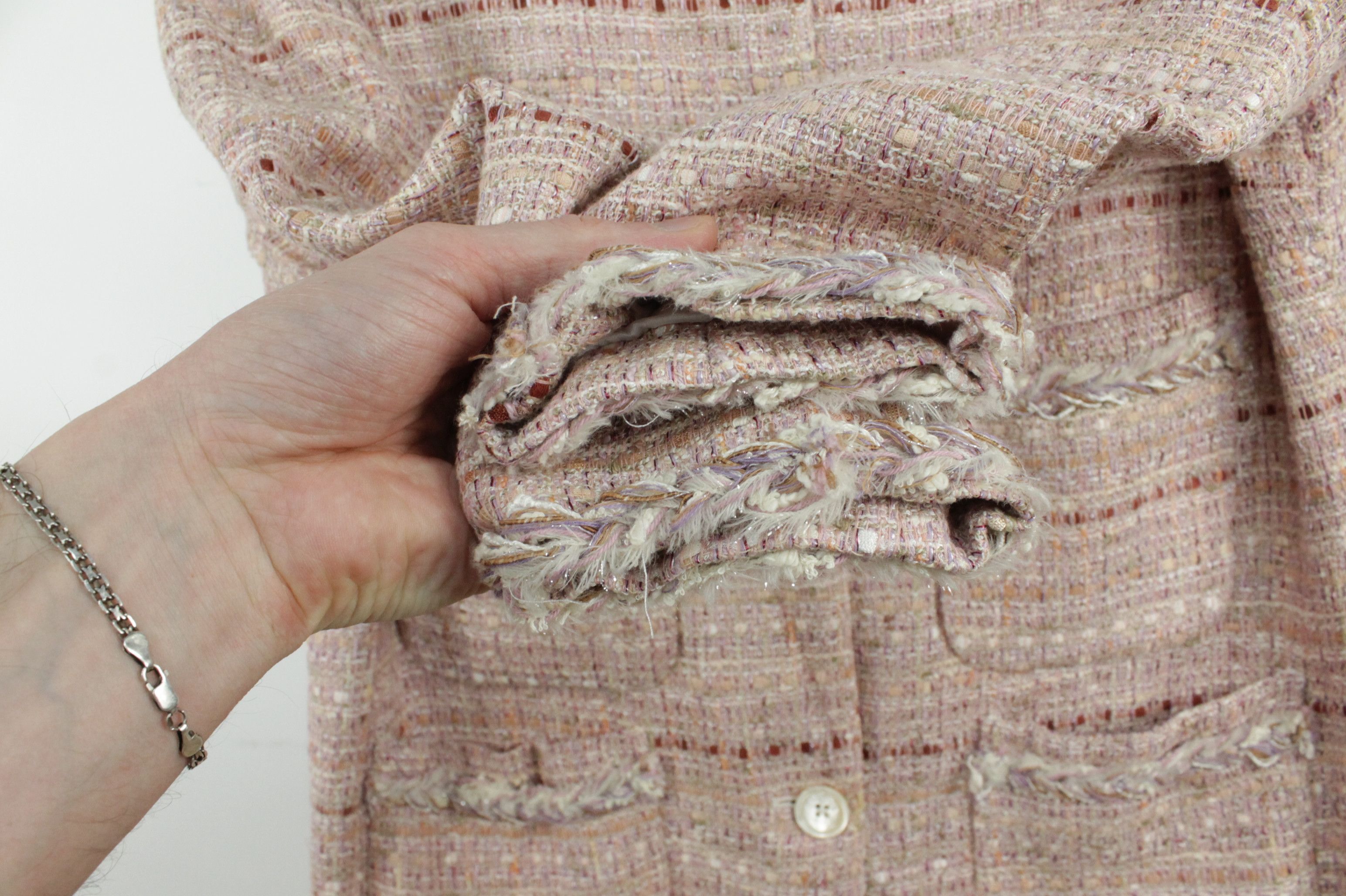 Other Beautiful Onorati Multicolor Knit Blazer Jacket Women's Size L / US 10 / IT 46 - 4 Thumbnail