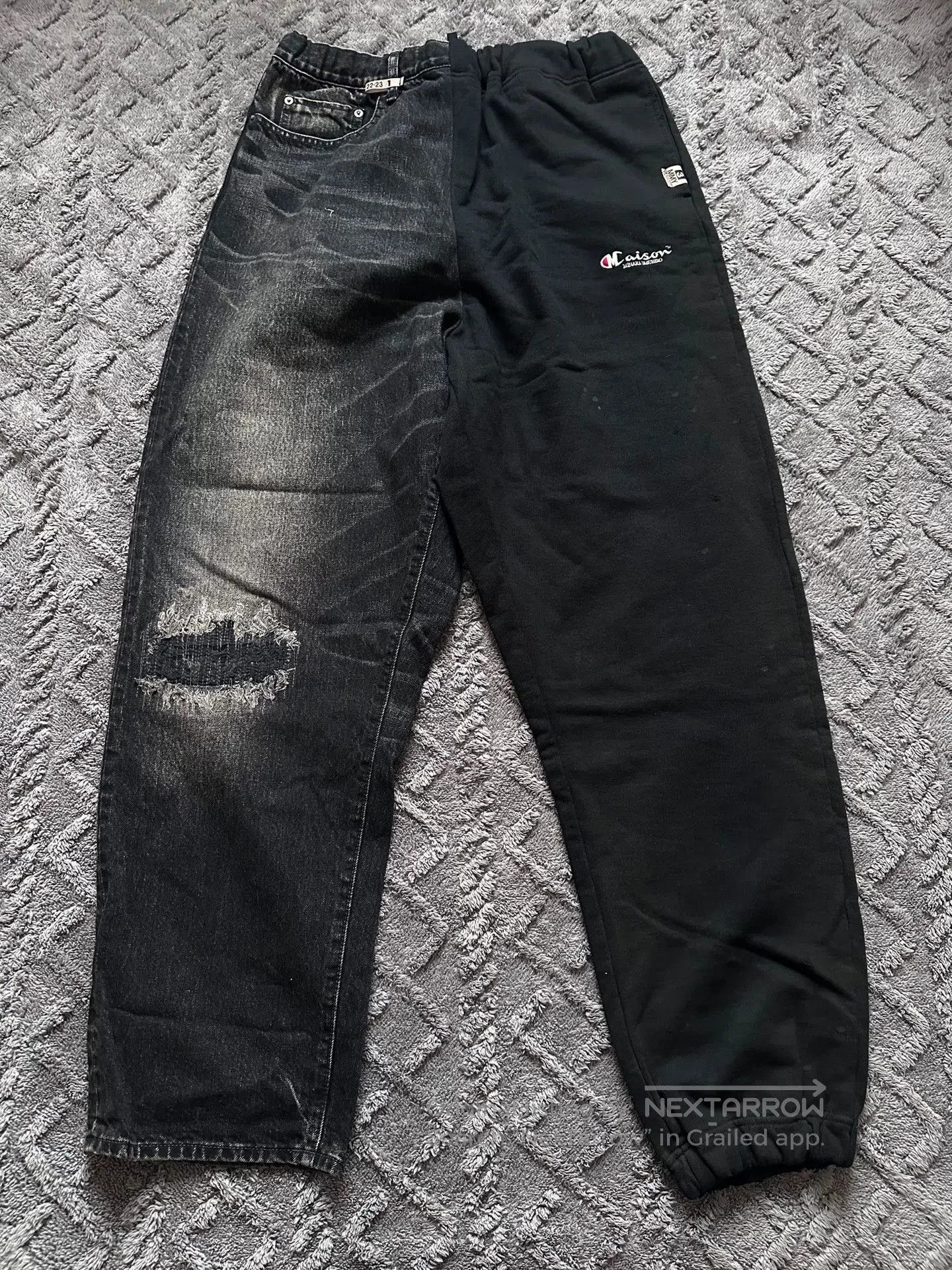 Maison MIHARA YASUHIRO Maison Mihara Yasuhiro MMY Splatter Distressed Cargo Jeans. Size US 30 / EU 46 - 1 Thumbnail