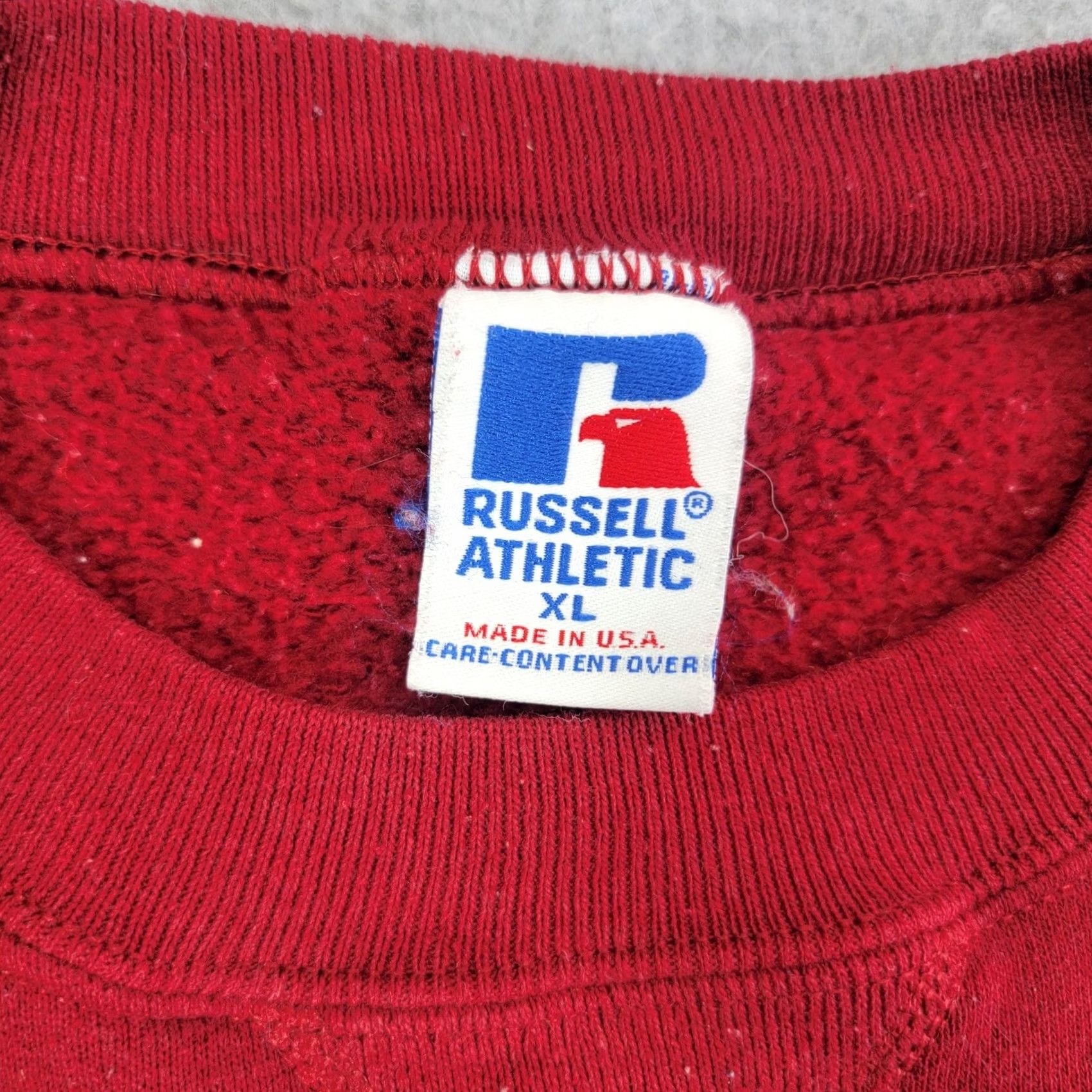Russell Athletic VINTAGE Russell Athletic Sweatshirt Mens XL Red Miami Graphic Crewneck USA 90s Size US XL / EU 56 / 4 - 5 Thumbnail