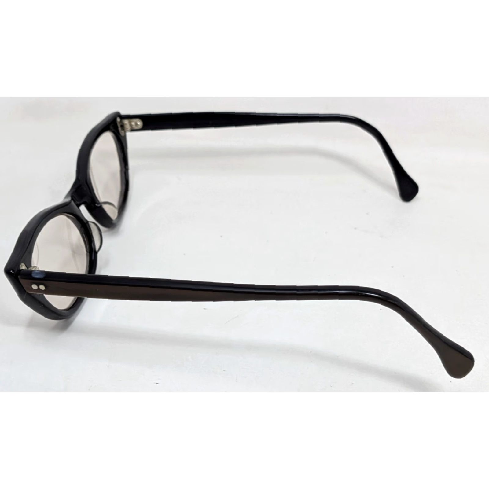 MCM Vintage ZWC 1950s Cat Eye Eyeglasses Brown Black 5 1/2 Glasses with Case Womens Vintage MCM Eyeglasses with Case Size ONE SIZE - 4 Thumbnail