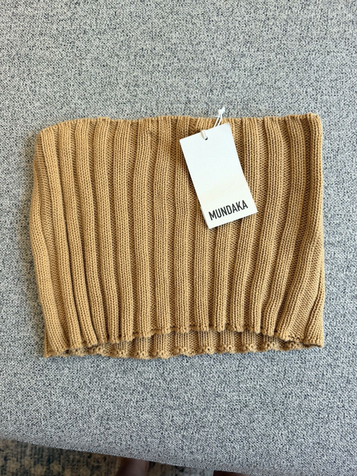 Other Mundaka tan knit sweater cropped tube top M nwt Size M / US 6-8 / IT 42-44 - 6 Thumbnail