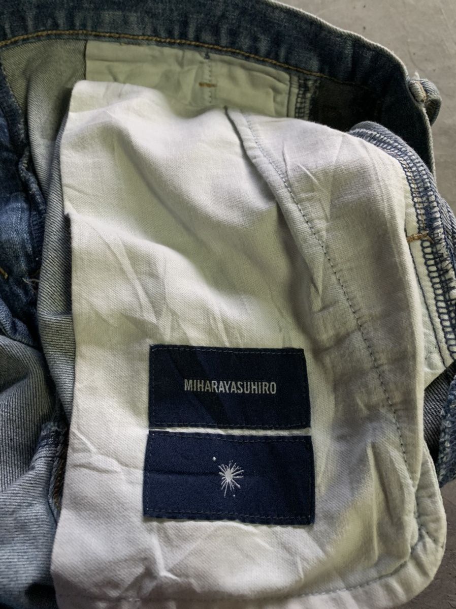 Maison MIHARA YASUHIRO MIHARAYASUHIRO skinny distressed with side goldish line Size US 33 - 6 Thumbnail