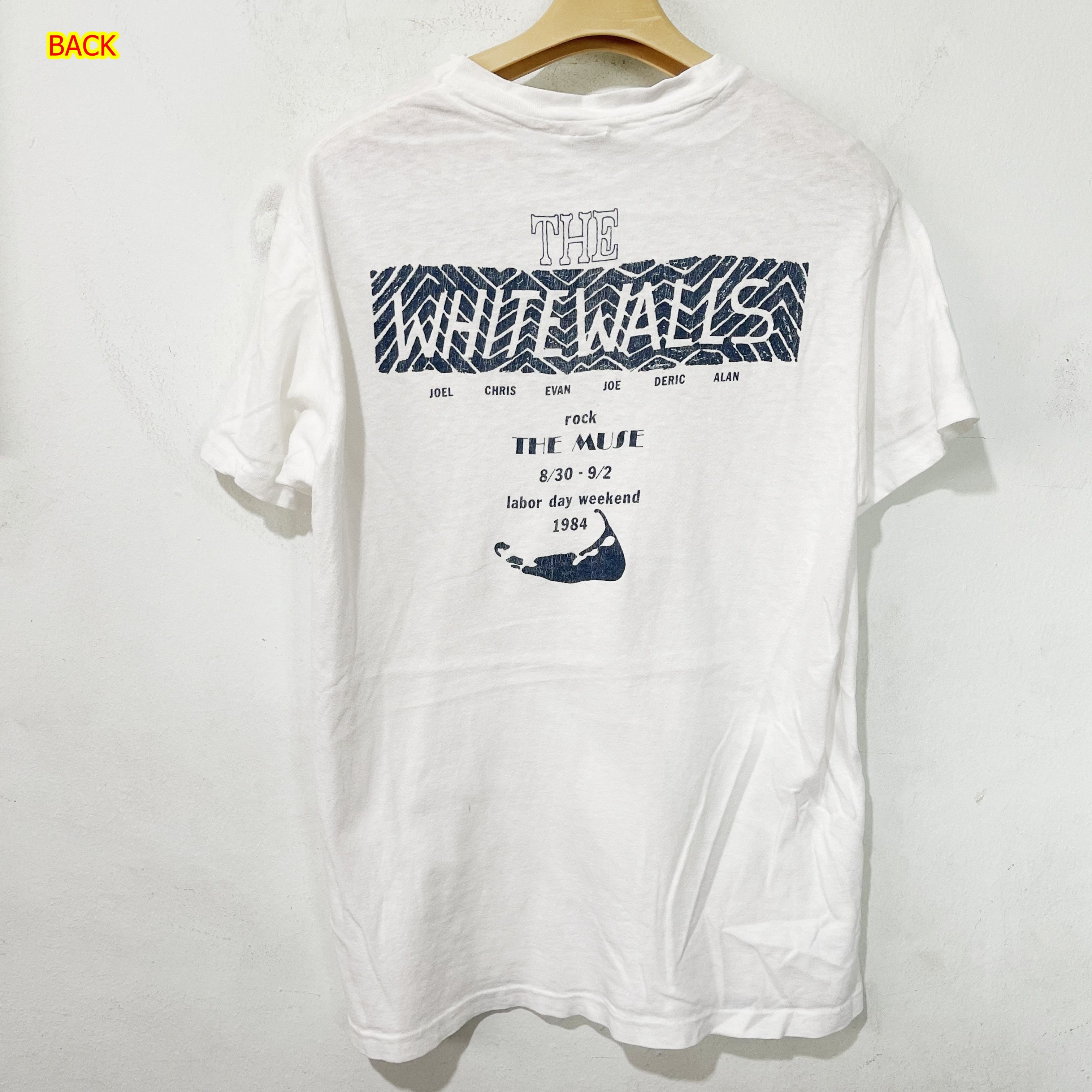 Vintage Vintage 1984 The Whitewalls T-Shirt Size US S / EU 44-46 / 1 - 2 Thumbnail