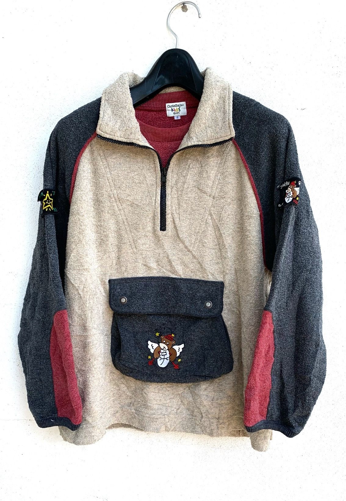 Jean Charles De Castelbajac × Vintage Vintage Half zipper Sweather Fleece with single pocket Size S / US 4 / IT 40 - 2 Thumbnail