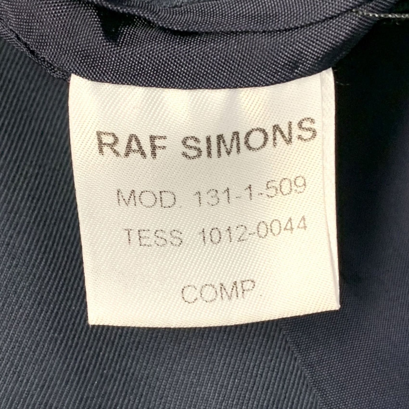 Raf Simons RAF SIMONS Size 42 Regular Navy Cotton Notch Lapel Sport Coat Size US XS / EU 42 / 0 - 7 Thumbnail