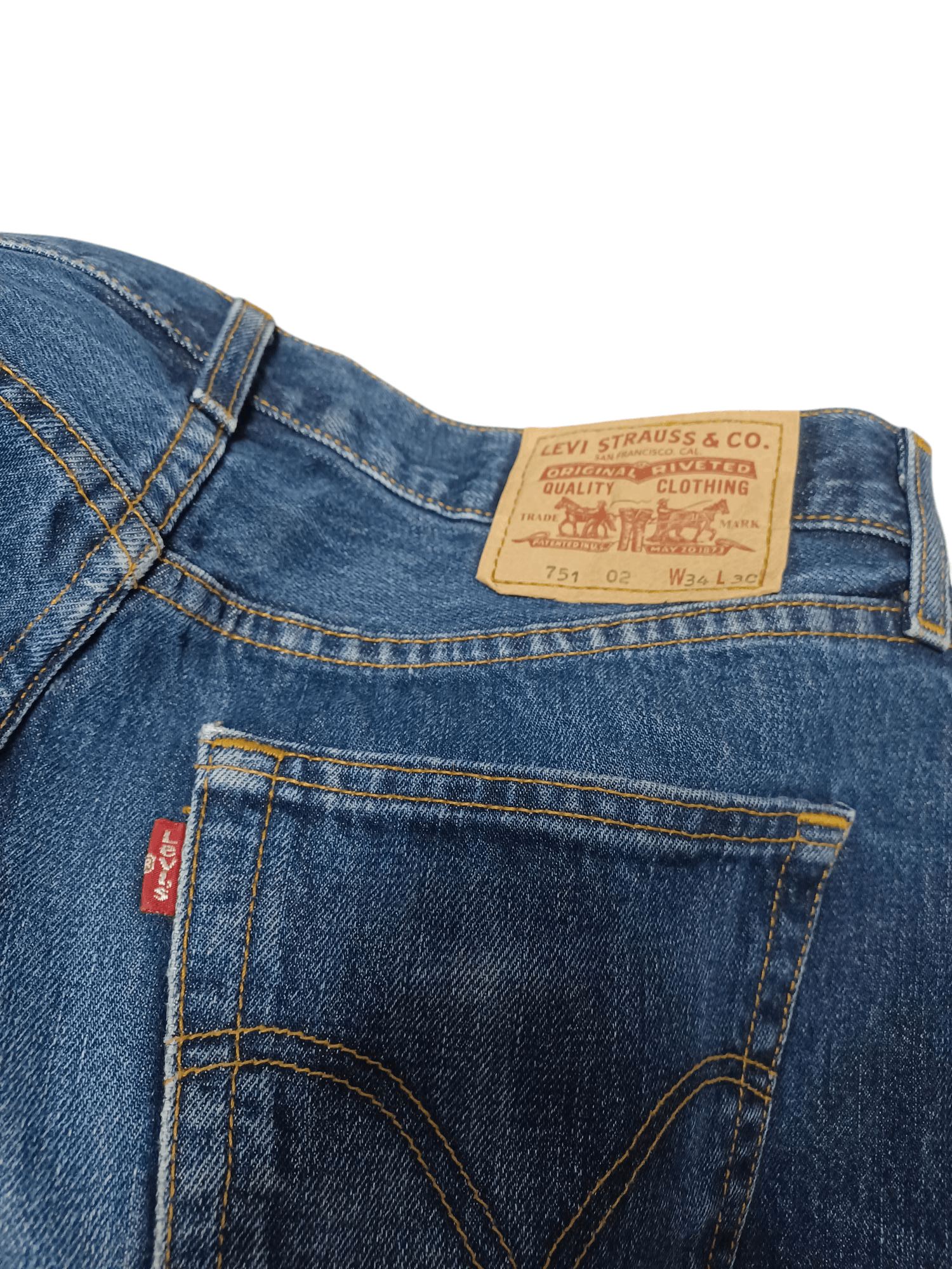Levi's Vintage Clothing LEVIS 751 VINTAGE 00S 90S JEANS DENIM W34 L30 Size US 34 / EU 50 - 4 Thumbnail
