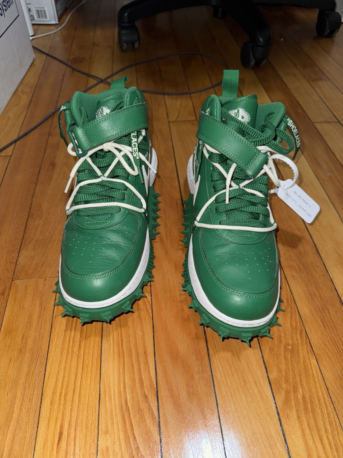 Nike × Off-White Green OFF-WHITE AF1 size 11 Size US 11 / EU 44 - 4 Thumbnail