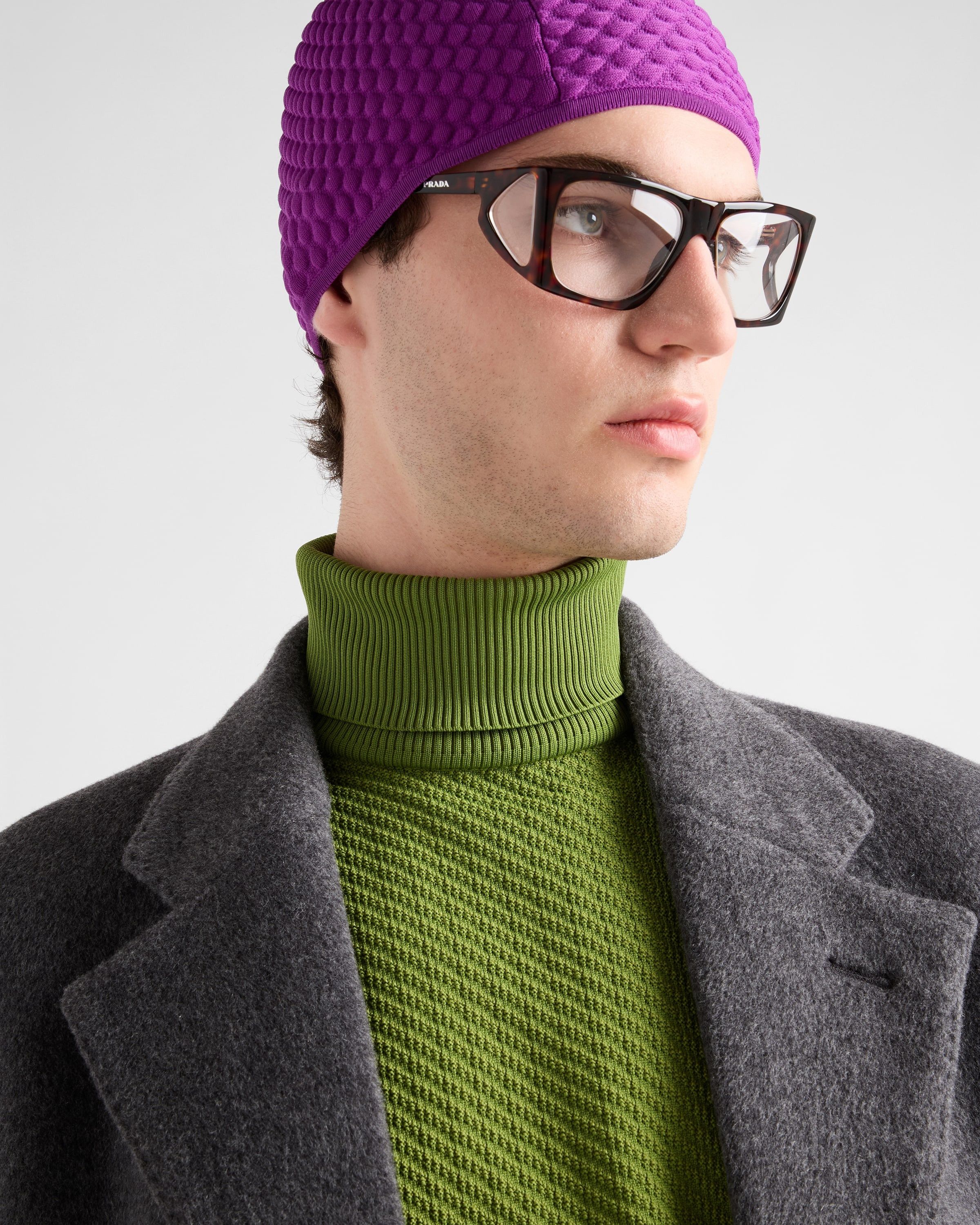 Prada o1bcso1str1025 Re-Nylon Turtleneck Sweater in Green Size US S / EU 44-46 / 1 - 4 Thumbnail