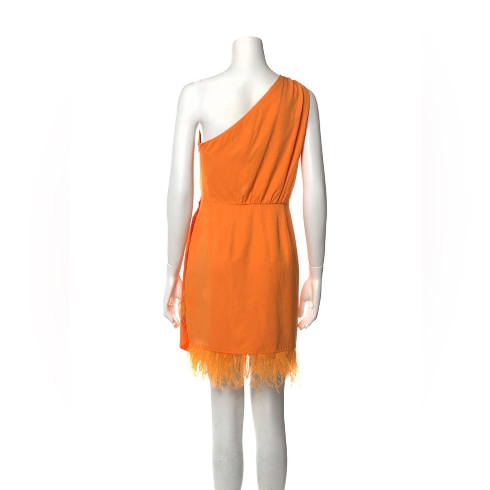 Saylor Saylor Audrie One-Shoulder Feather trimmed Mini Dress S Size S / US 4 / IT 40 - 3 Thumbnail