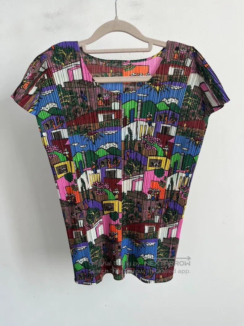 Issey Miyake Issey Miyake Brown Short Sleeve Size XL / US 12-14 / IT 48-50 - 1 Thumbnail