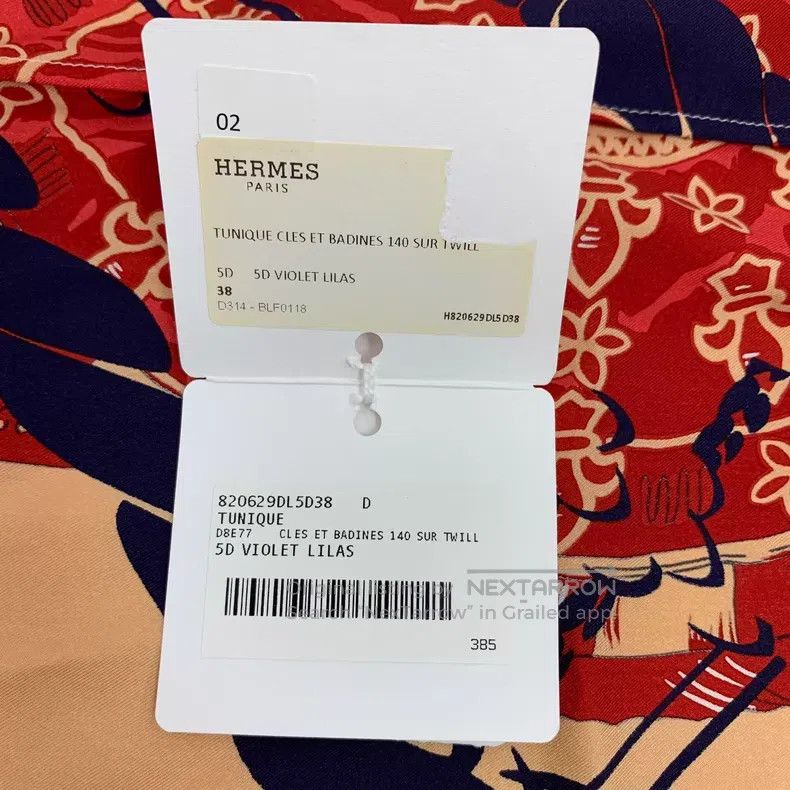 Hermes Hermes Color-blocked key print silk sleeveless T-shirt Size XS / US 0-2 / IT 36-38 - 7 Thumbnail