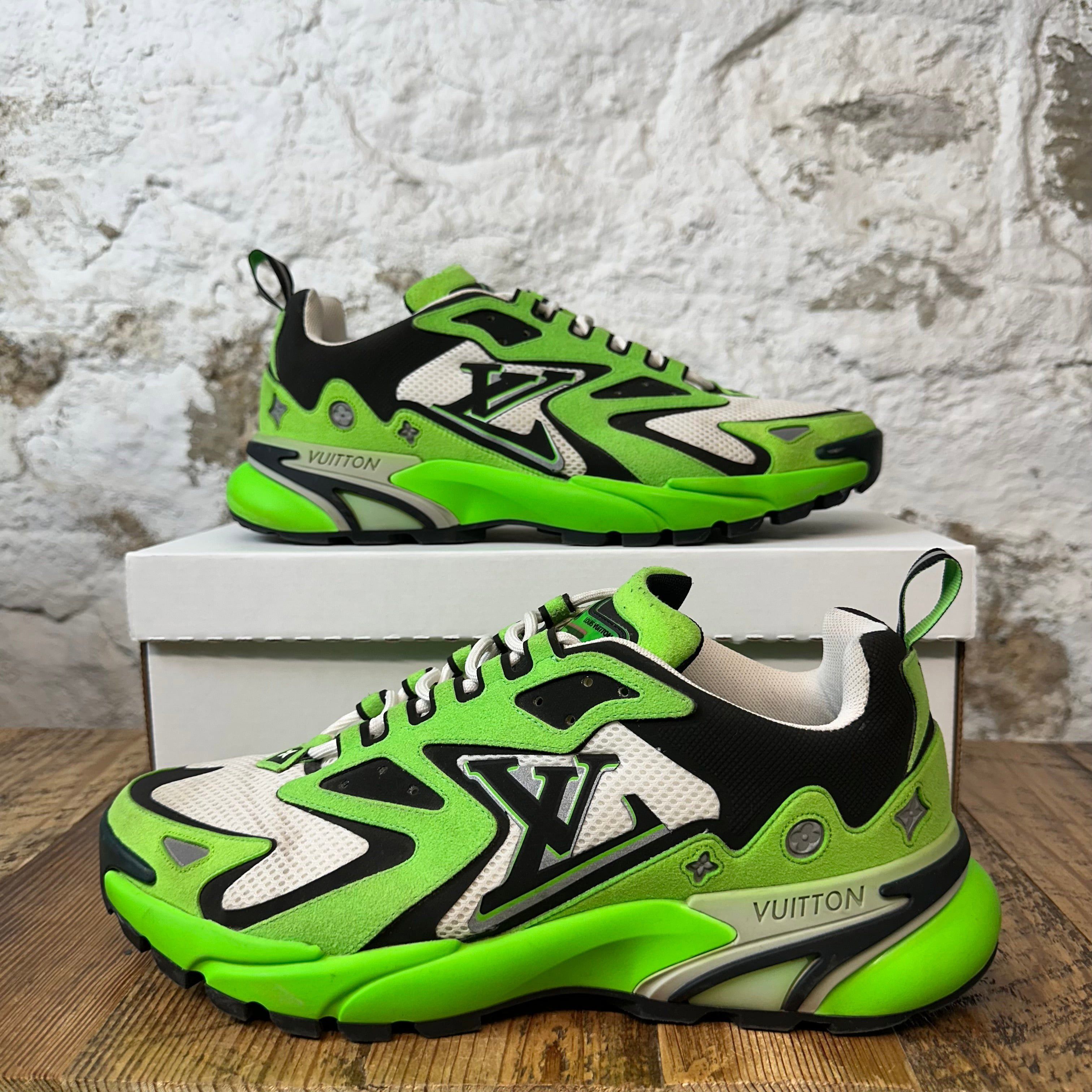 Louis Vuitton Louis Vuitton Green White Tactic Sneaker Sz 9.5 (8LV) Size US 9.5 / EU 42-43 - 1 Thumbnail