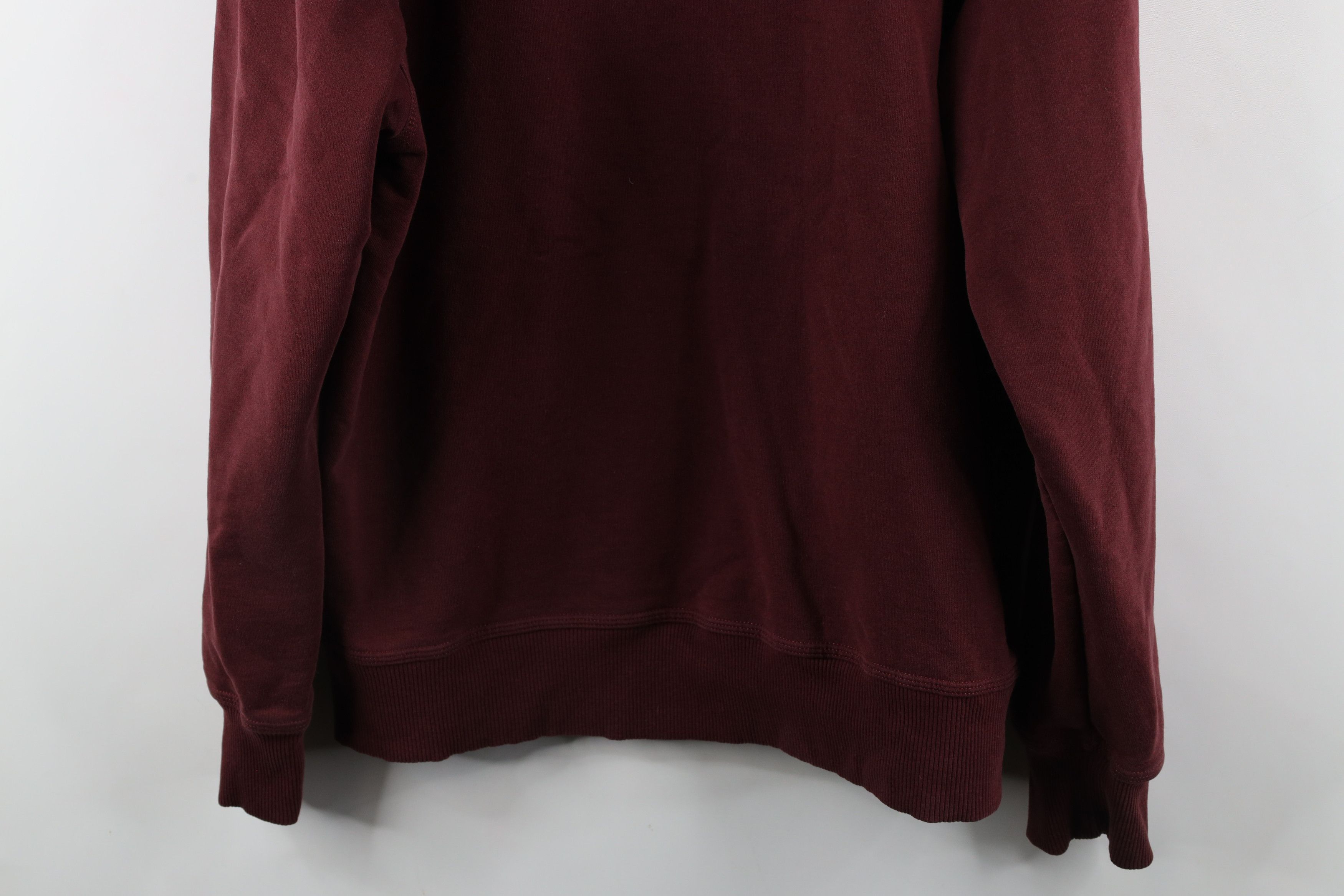Champion × Vintage Vintage Champion Faded Monochrome Hoodie Sweatshirt Maroon Size US L / EU 52-54 / 3 - 11 Thumbnail