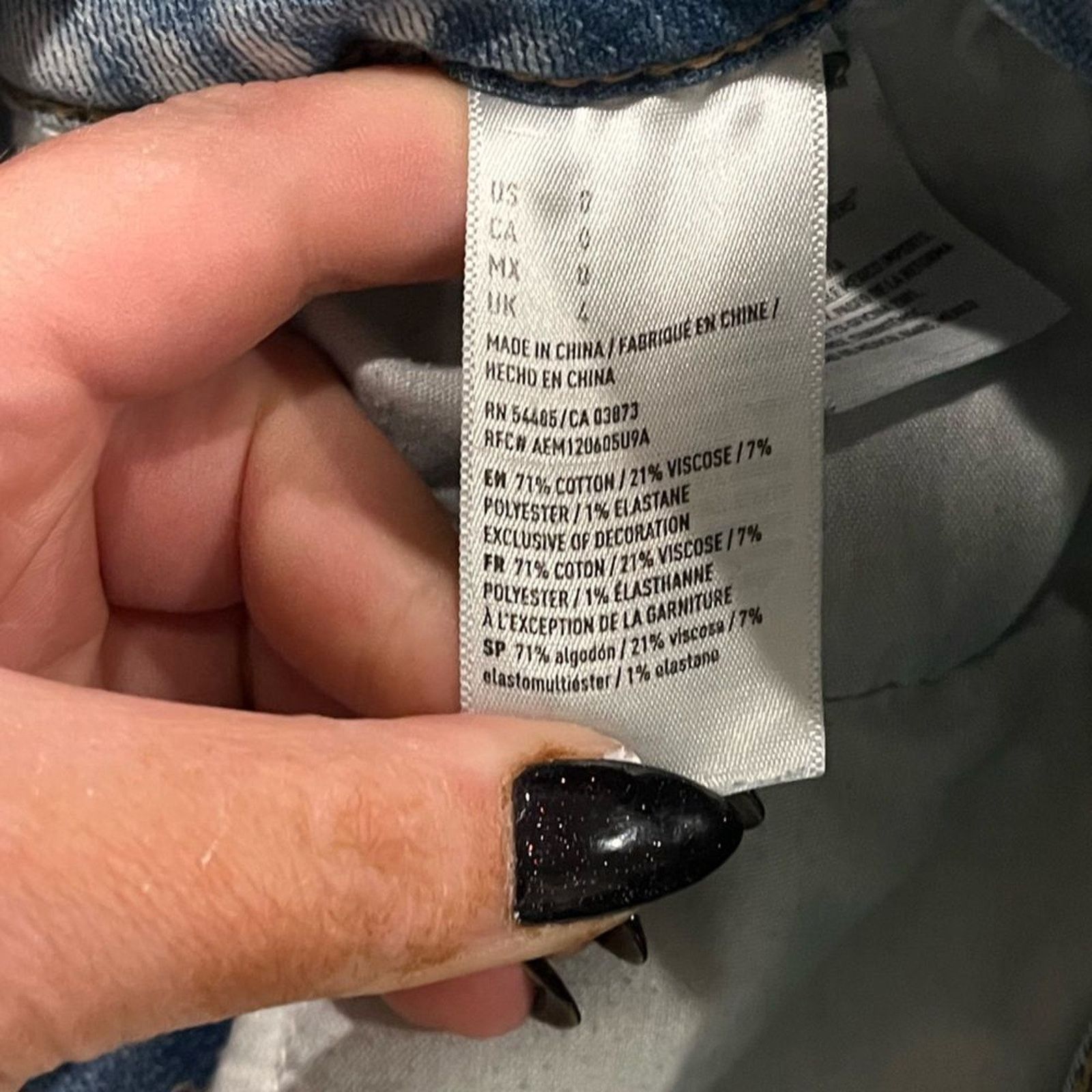 American Eagle Outfitters American Eagle Boyfriend Shorts Distressed Whisker Denim Size 25" / US 0 / IT 36 - 6 Thumbnail