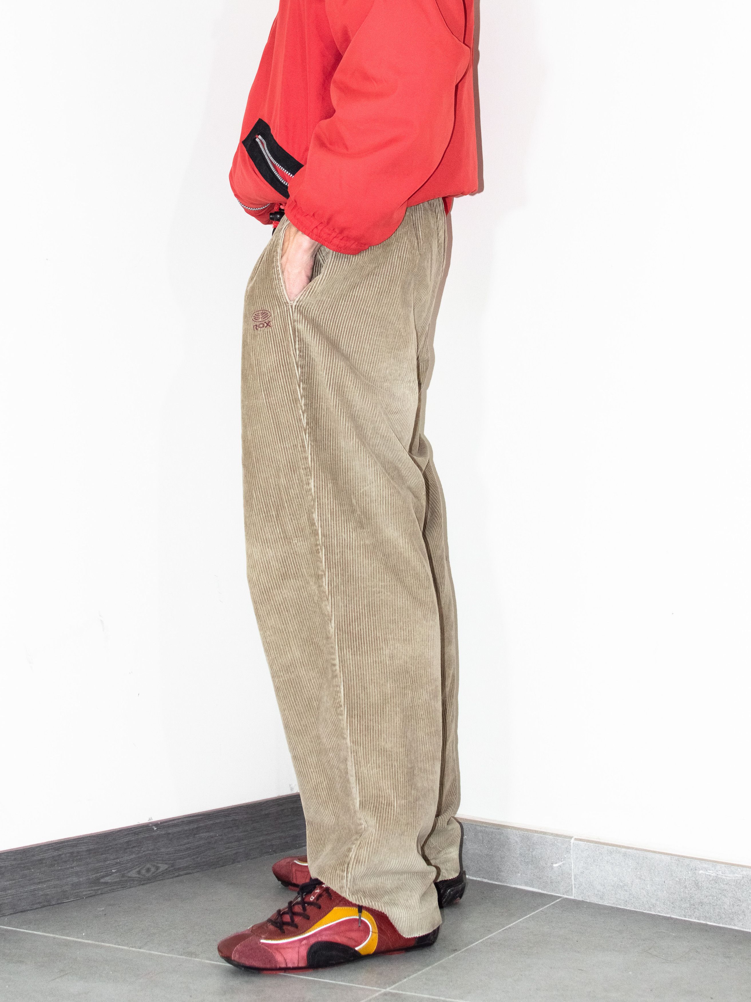Vintage Y2K Vintage Brown corduroy wide legged long trousers Size US 28 / EU 44 - 3 Thumbnail