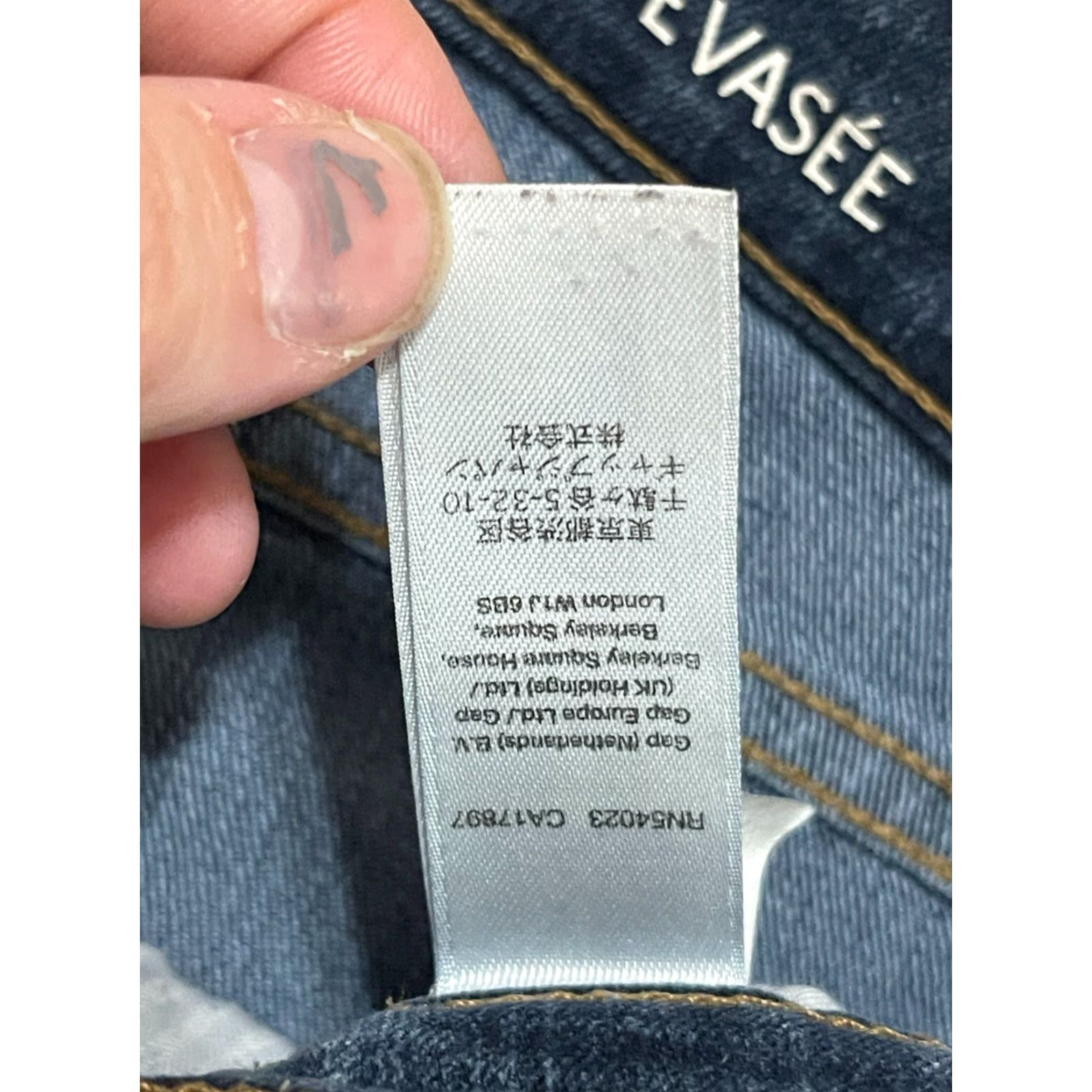 Gap Gap Jeans, Women's Size 12/31, Denim, Blue, Bootcut Fit, Pockets, Regular, Jeans, Women, 12/31R Size 34" / US 12 / IT 48 - 7 Thumbnail
