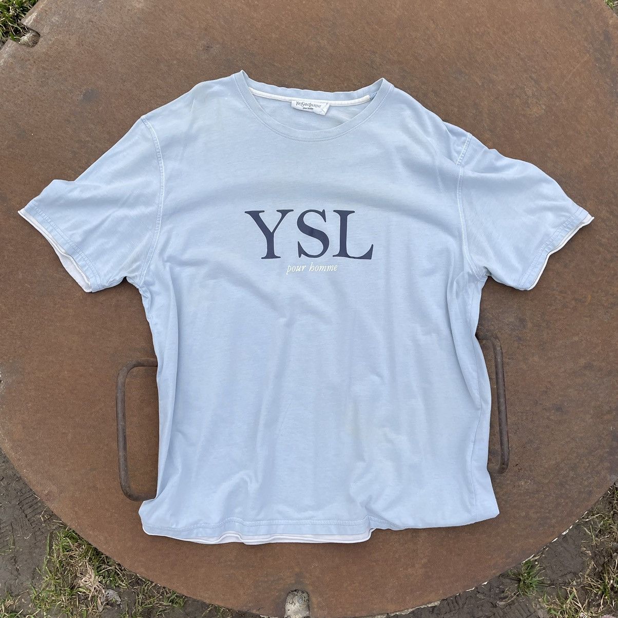 Yves Saint Laurent Vintage Yves Saint Laurent T-shirts Big Logo 90s Streetwear Size US XXL / EU 58 / 5 - 1 Thumbnail