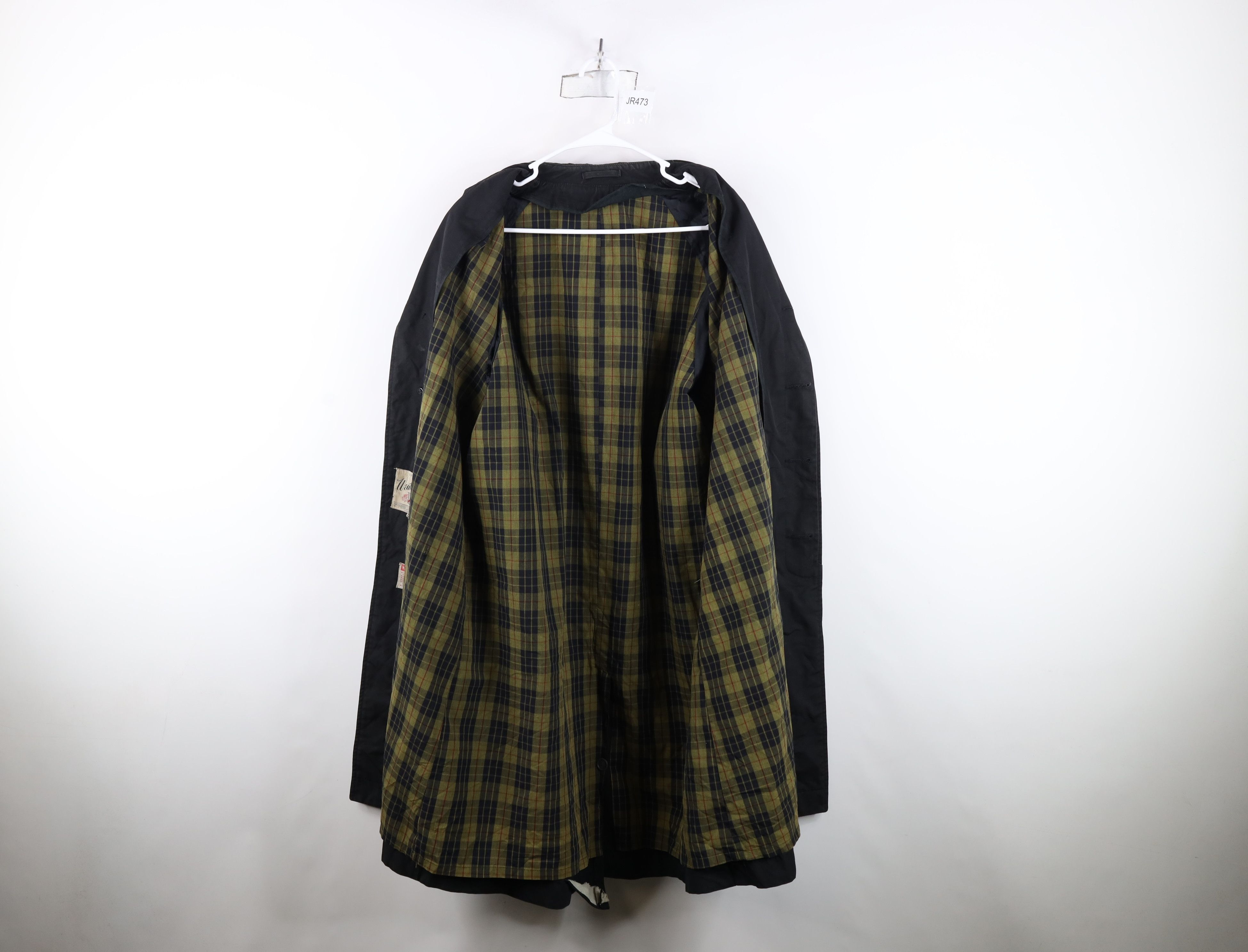 Vintage Vintage 50s 60s Streetwear Trench Coat Rain Jacket Black USA Size US L / EU 52-54 / 3 - 10 Thumbnail