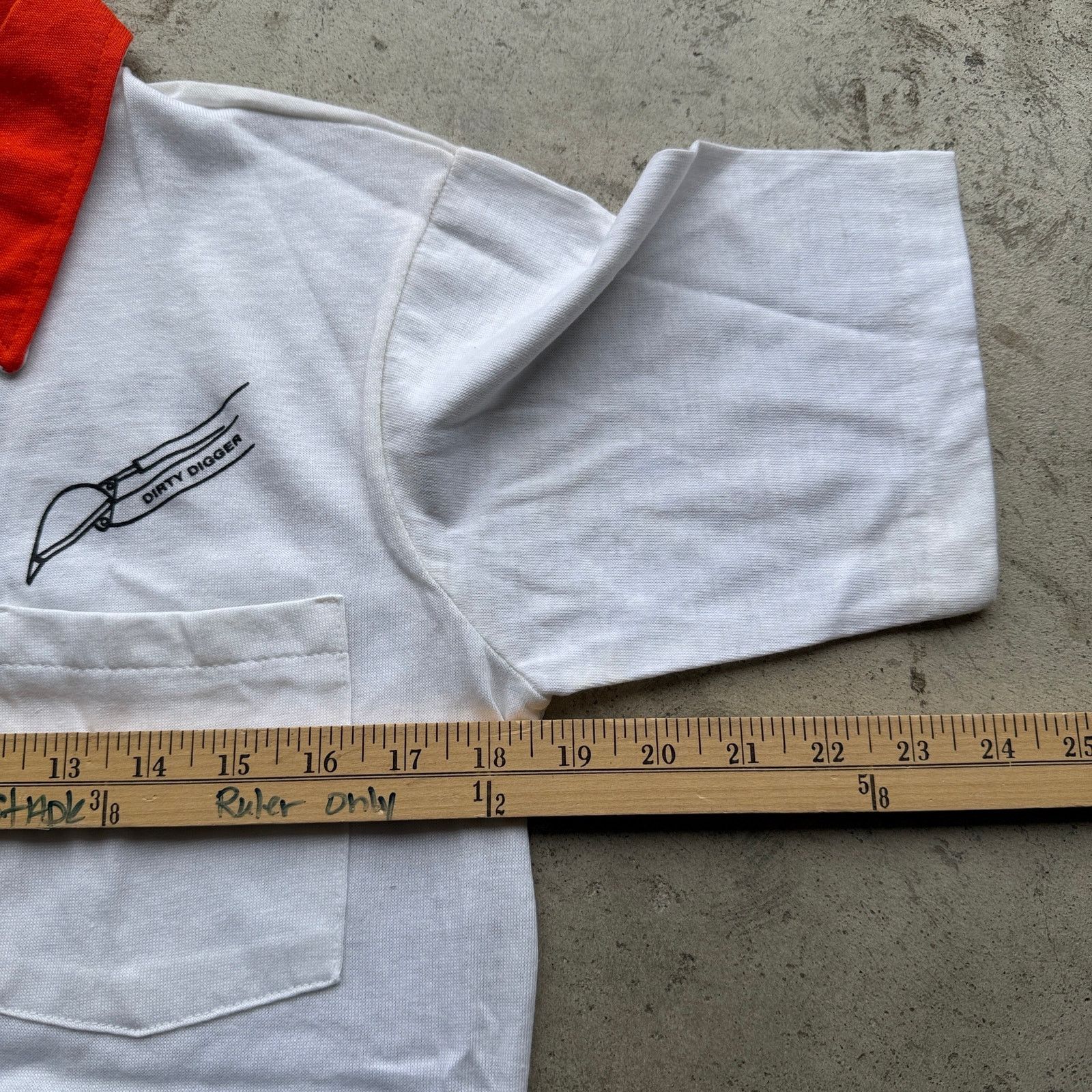 Other Vintage 70s funny Dirty Digger Polo Shirt Size US M / EU 48-50 / 2 - 6 Thumbnail