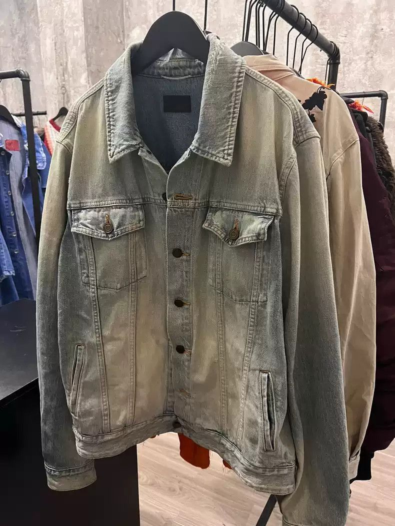 Saint Laurent Paris Saint Laurent Paris Denim jacket-2505 Size US XL / EU 56 / 4 - 1 Thumbnail