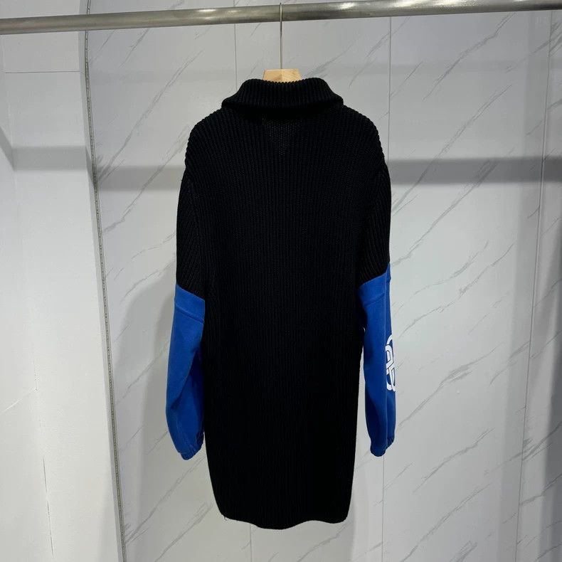 Balenciaga Balenciaga Contrast Color Buckle Logo Printed Knit Sweater Size US XS / EU 42 / 0 - 2 Thumbnail