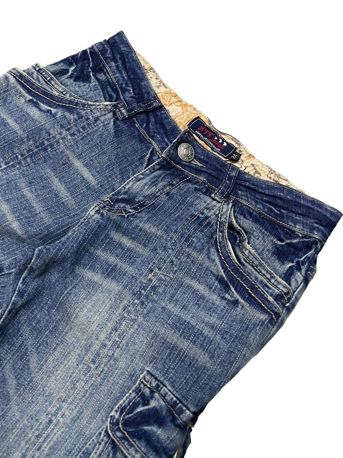 Hysteric Glamour AFT Japan Asymmetrical Cargo Flared Jeans Size 27" / US 4 / IT 40 - 12 Thumbnail