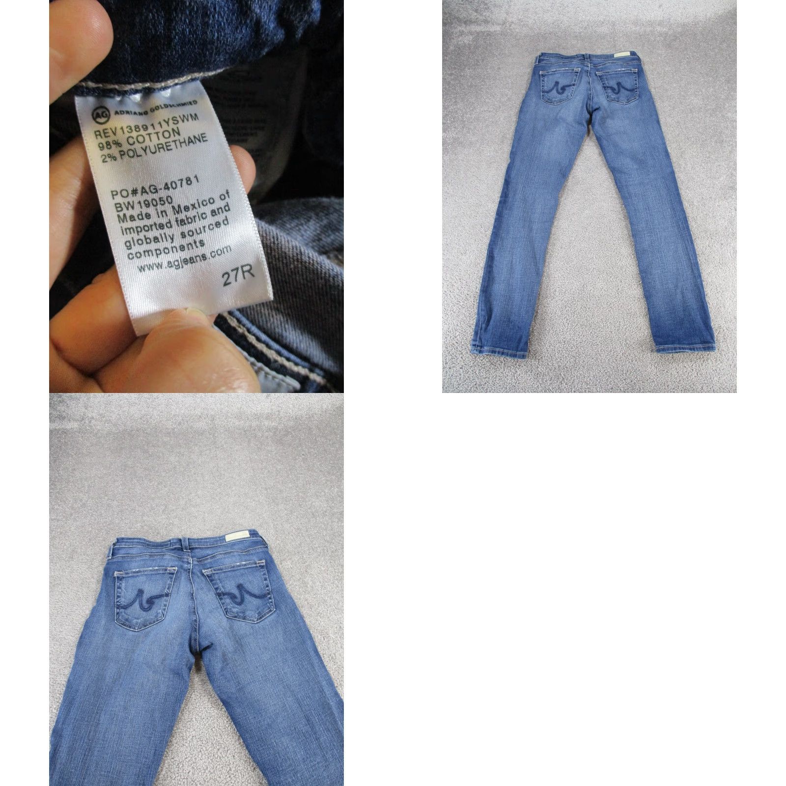 AG Jeans AG Jeans Womens 27 The Legging Ankle Medium Wash Denim Skinny Size 27" / US 4 / IT 40 - 9 Thumbnail