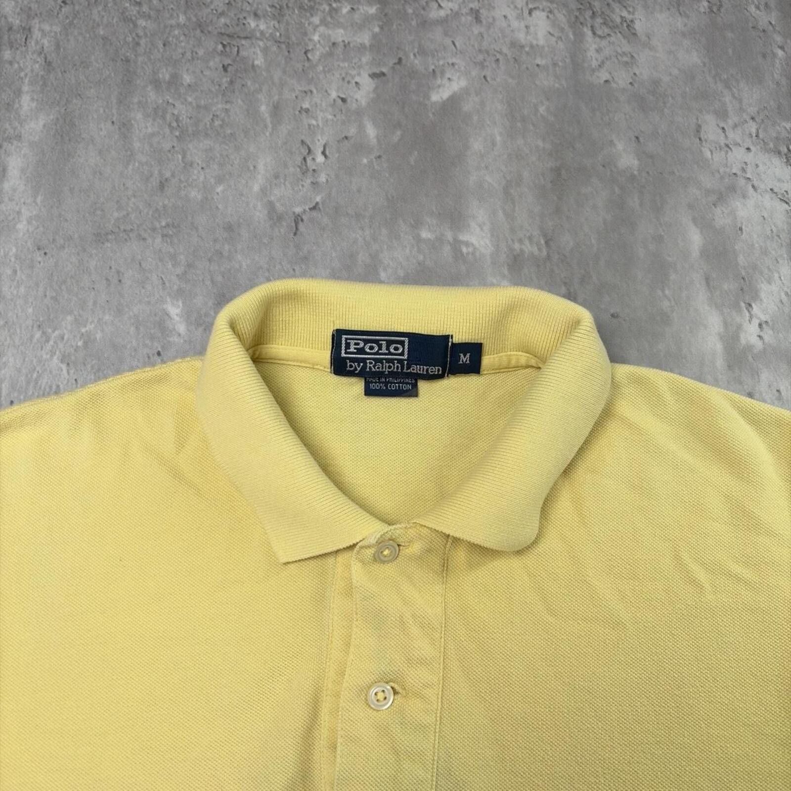 Polo Ralph Lauren Vintage 90’s Yellow Polo Ralph Lauren Skater Polo Shirt Size US M / EU 48-50 / 2 - 4 Thumbnail