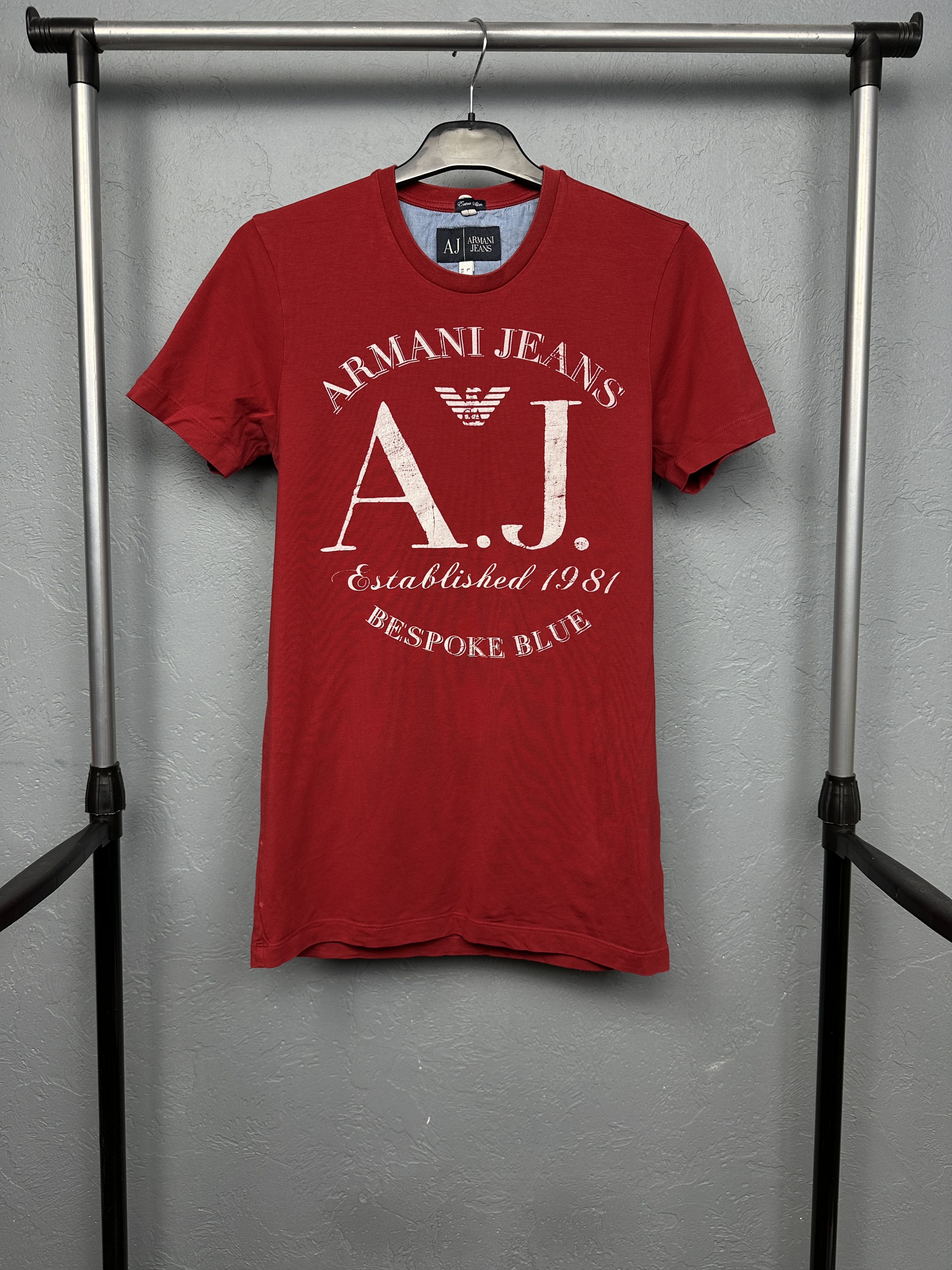 Armani Armani Jeans Mens Big Logo T-Shirt Size US M / EU 48-50 / 2 - 1 Thumbnail