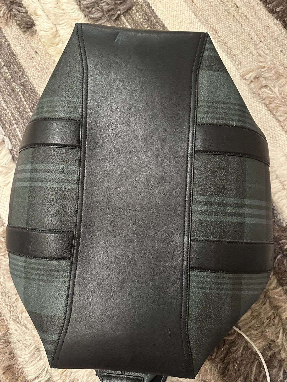 Mulberry Mulberry Clipper Holdall Green Tartan Travel Bag — Leather Size 46 - 12 Thumbnail