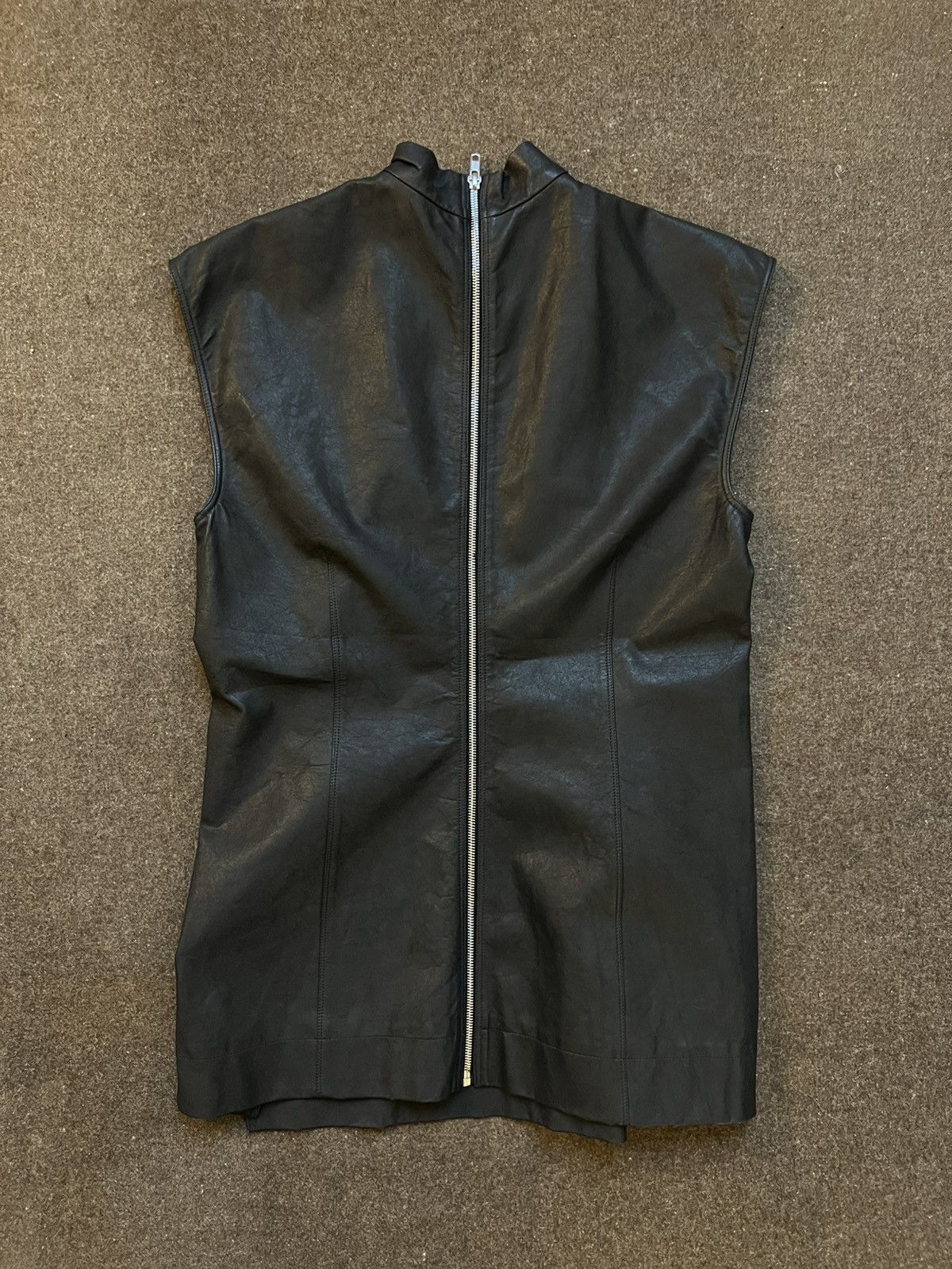 Rick Owens Rick Owens SS14 Leather Tunic Size US S / EU 44-46 / 1 - 7 Thumbnail