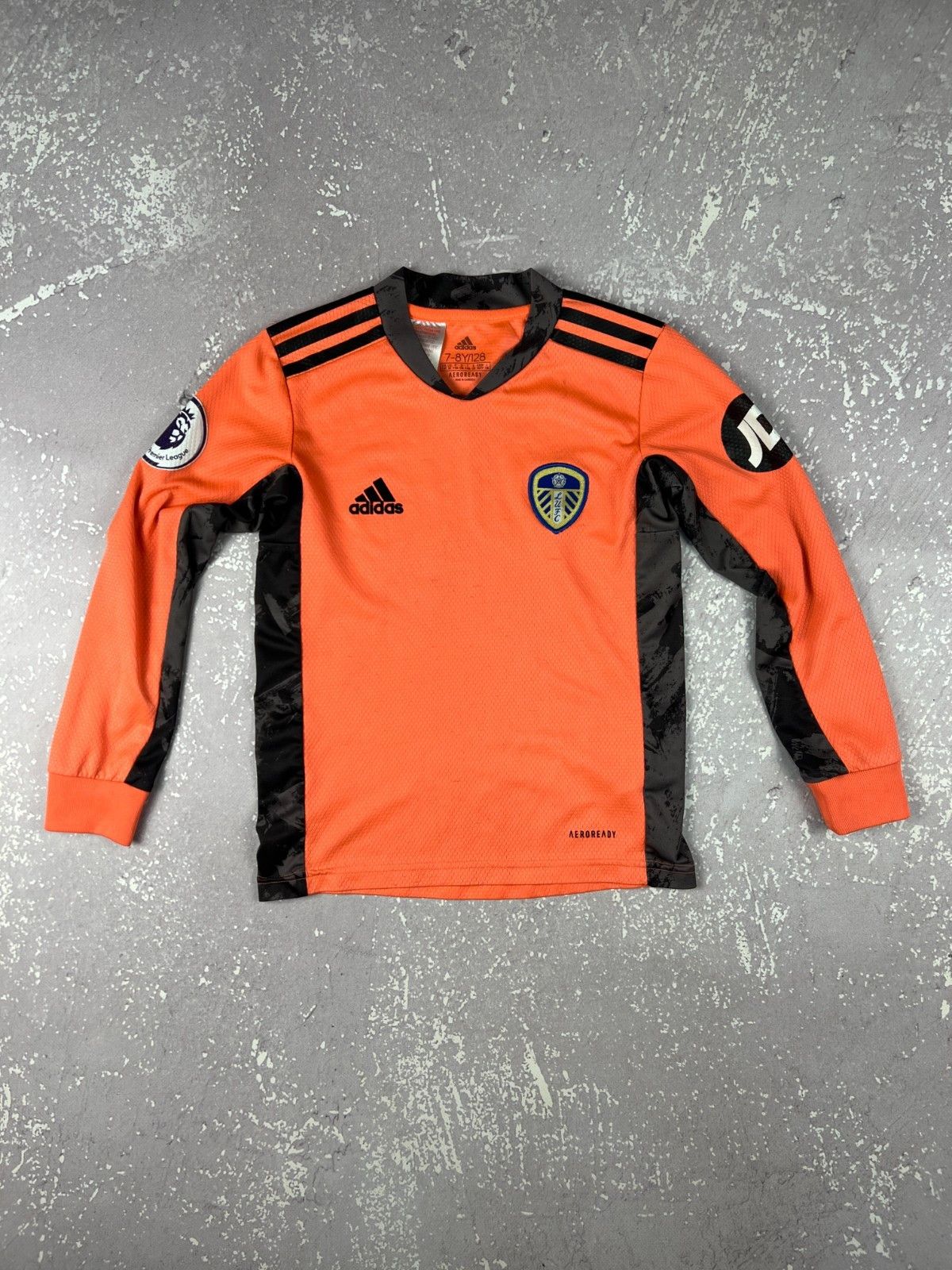 Adidas 2020-2021 Adidas Leeds United Goalkeeper Jersey Kids 7-8Y Size US XXS / EU 40 - 1 Thumbnail