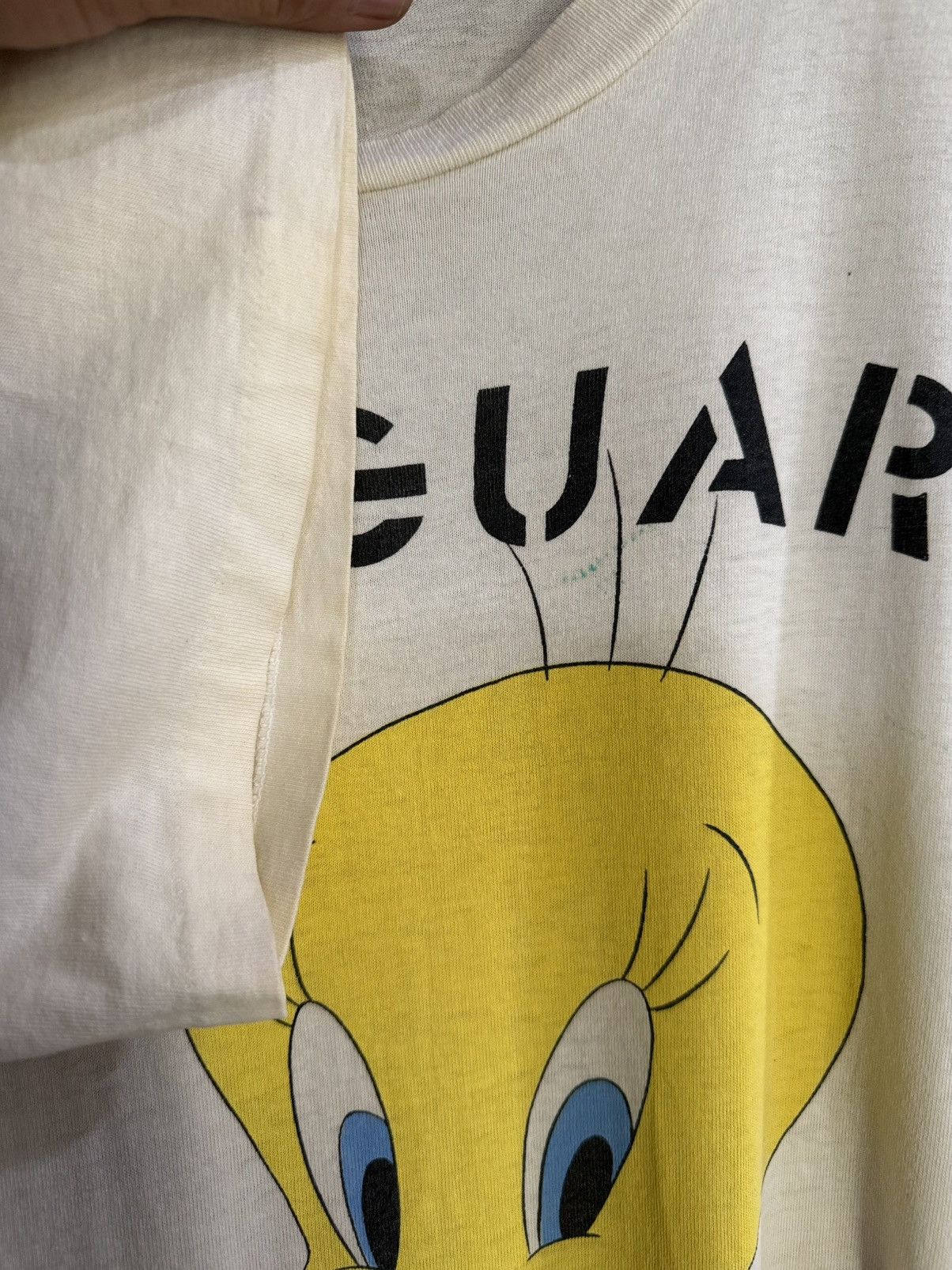 Cartoon Network × Vintage Thrashed Vintage 90s Tweety Lifeguard Warner Bros Faded Tee Size US XL / EU 56 / 4 - 10 Thumbnail