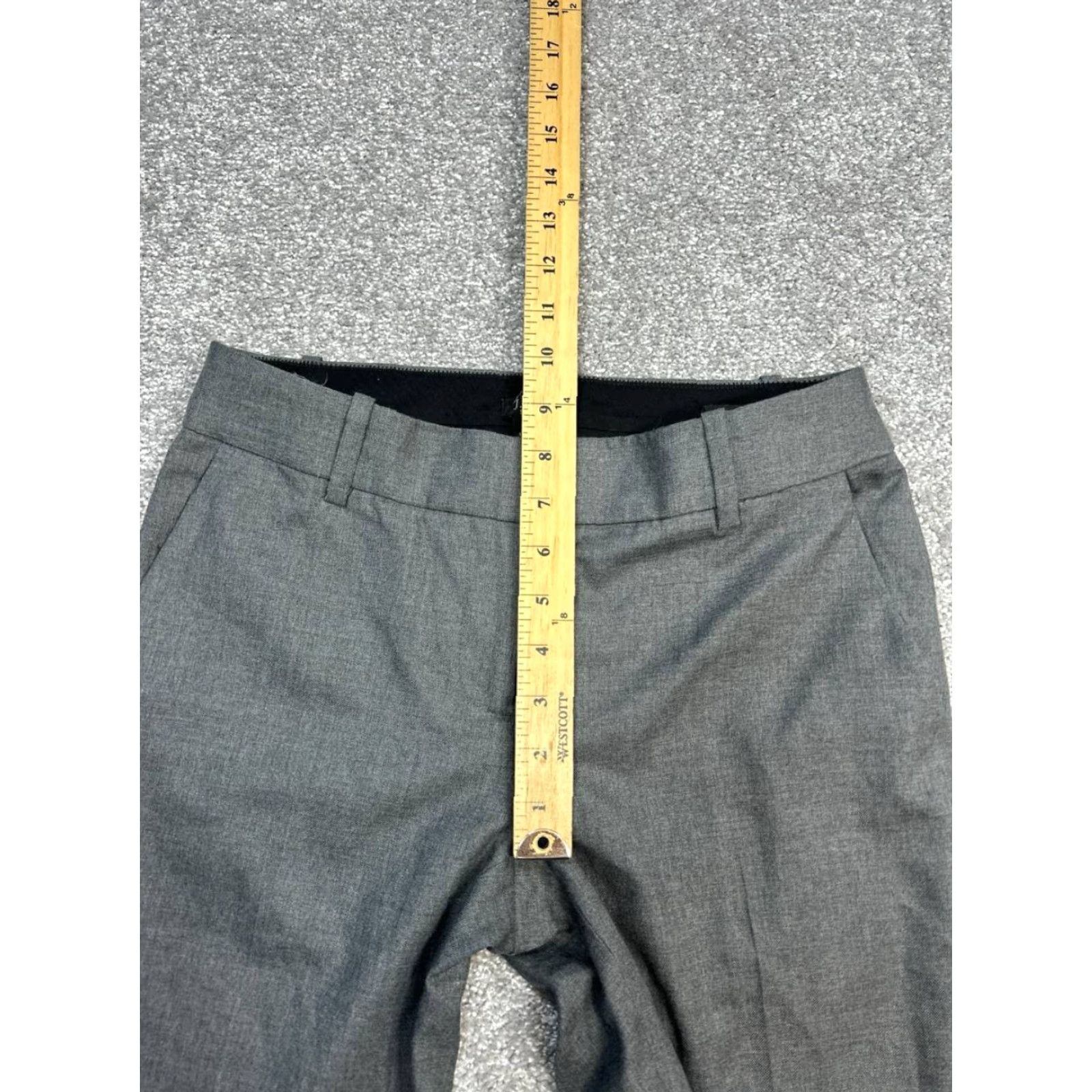 J.Crew J. Crew Super 120s Dress Pants Womens 0 Gray City Fit Mid Rise Bootcut Leg New Size 25" / US 0 / IT 36 - 4 Thumbnail