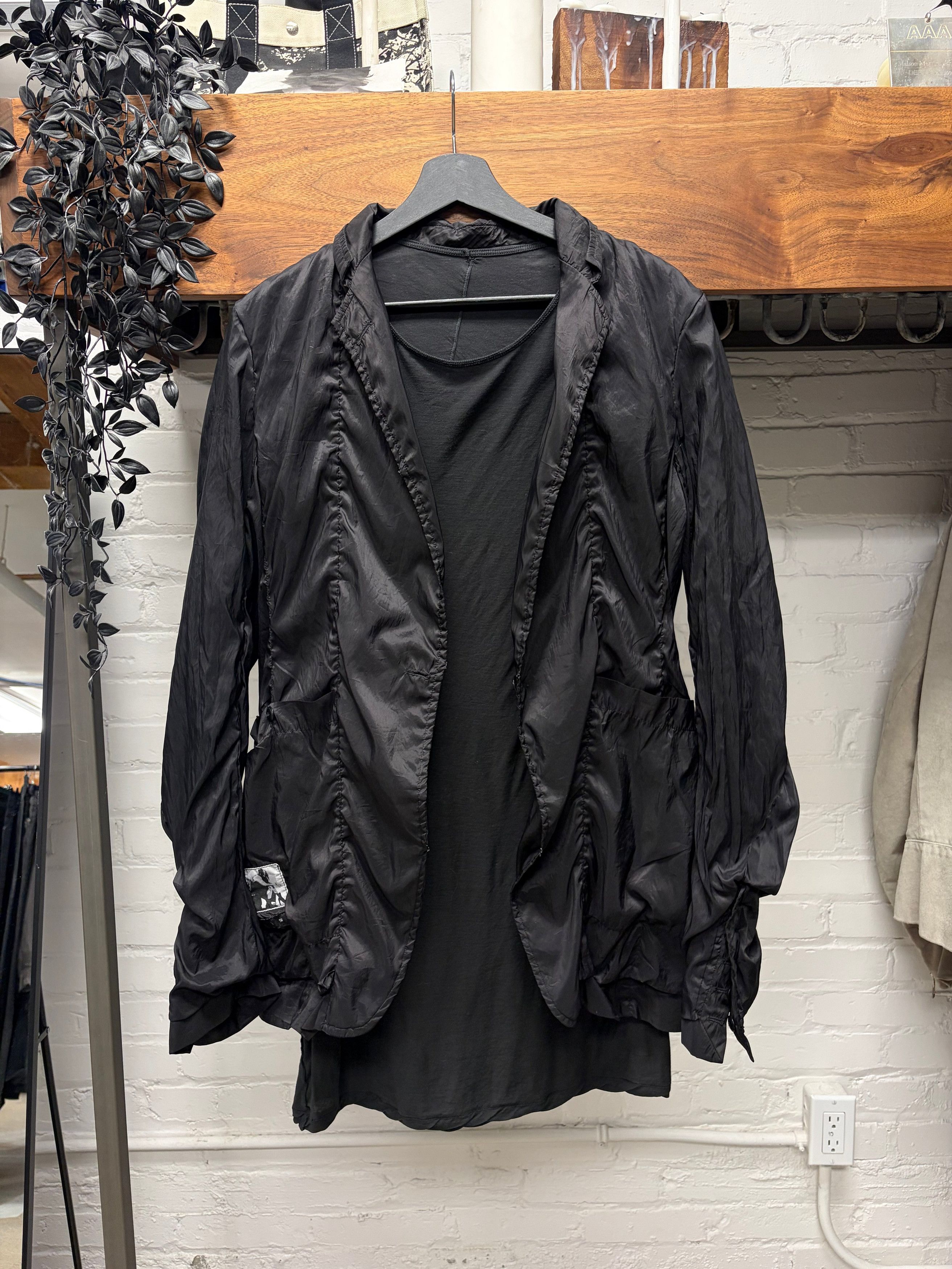 Rick Owens SS2014 Rick Owens ‘Vicious’ Layered Black T-Shirt + Nylon Blazer Size US M / EU 48-50 / 2 - 1 Thumbnail