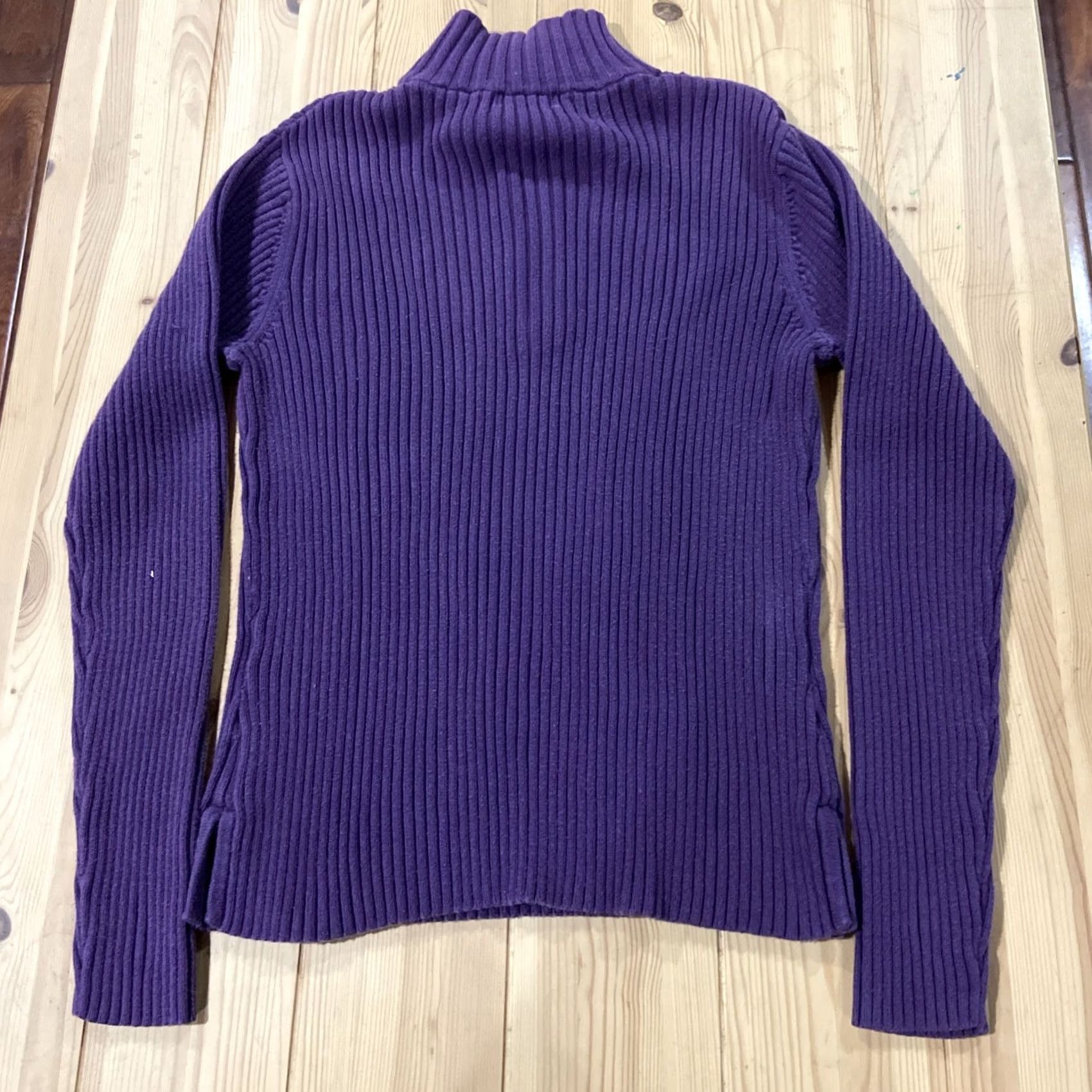 Vintage VINTAGE St. Johns Bay Knit Sweater Womens Large Petite Purple Pullover Cap Sleeve Turtleneck Japan Size L / US 10 / IT 46 - 5 Thumbnail